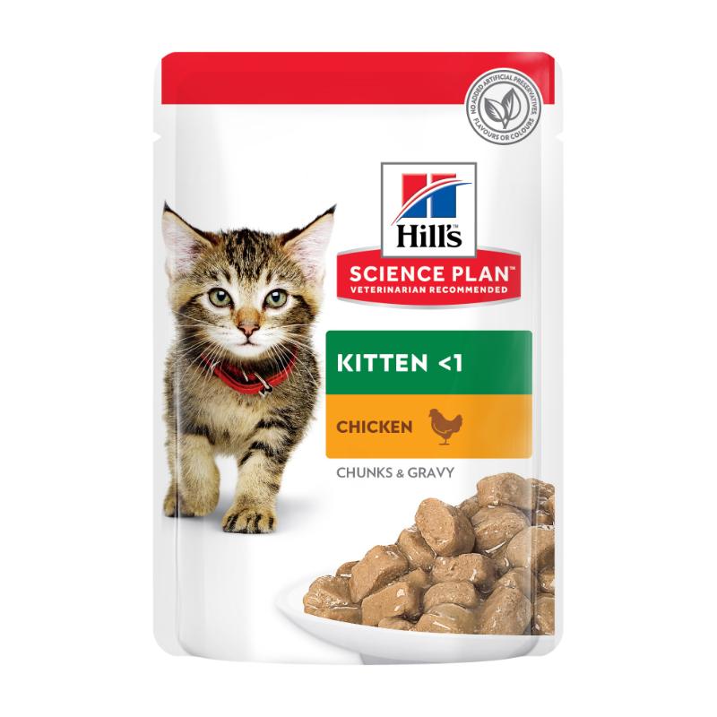 Hill's SP Kitten kattefoder med kylling og kalkun 12x85g portionsposer Hill's SP Kitten kattefoder med kylling og kalkun 12x85g portionsposer