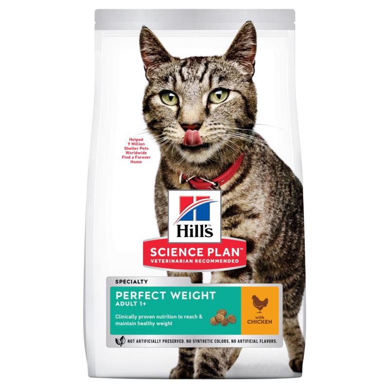 Hill's SP Perfect Weight Adult Kattefoder med Kylling 7kg Hill's SP Perfect Weight Adult Kattefoder med Kylling 7kg