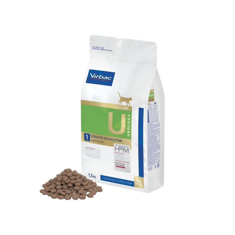 Virbac HPM Cat U1, Urology Struvite Dissolution 1,5 kg Virbac HPM Cat U1, Urology Struvite Dissolution 1,5 kg