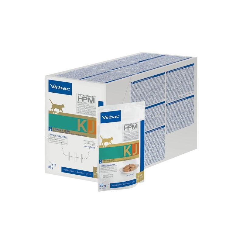 Virbac HPM WET Cat KJ2, Kidney & Joint, 12x85 g Virbac HPM WET Cat KJ2, Kidney & Joint, 12x85 g