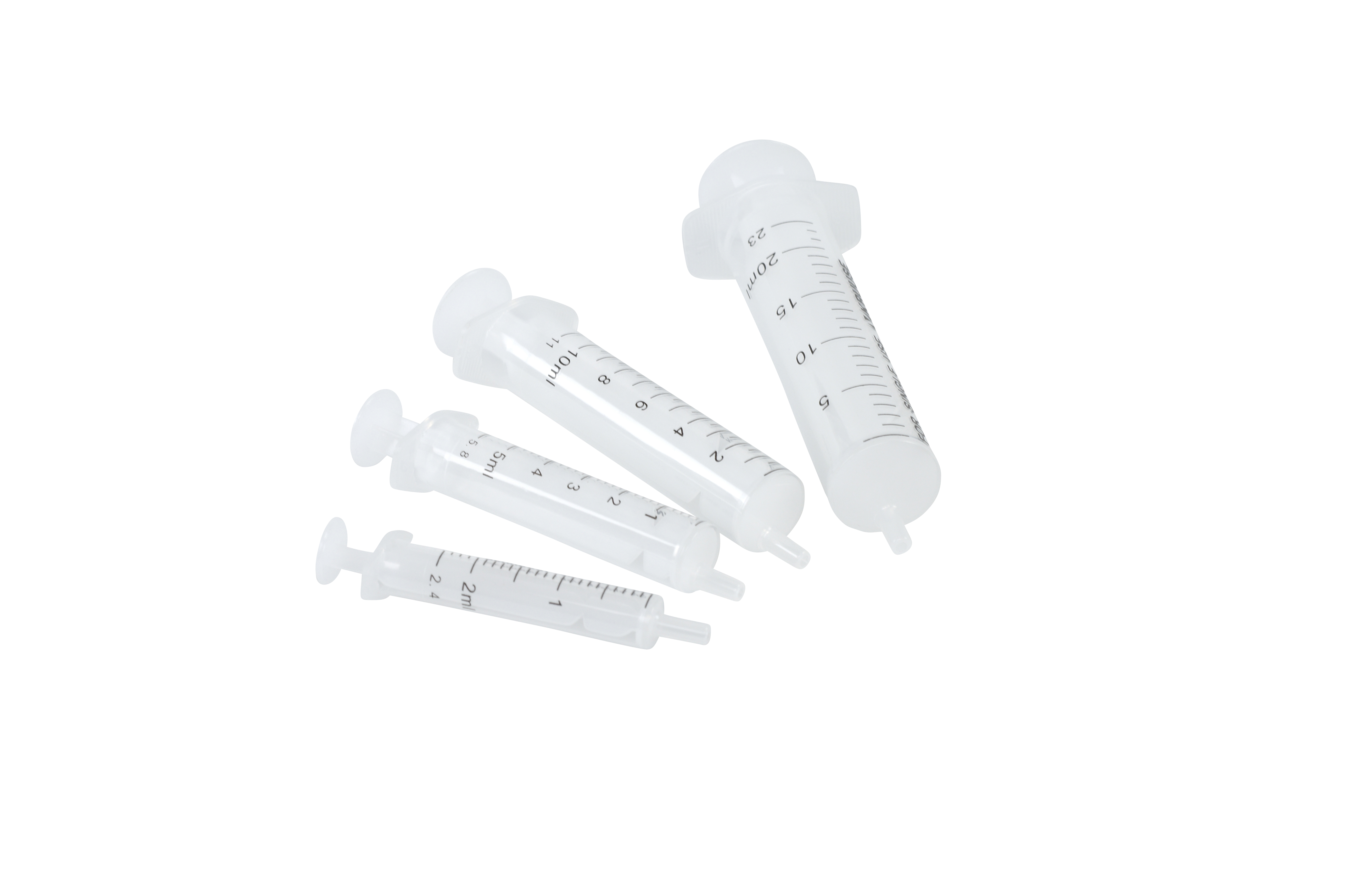 KRUUSE Disposable Syringe, center, nozzle, 2>2.4 ml, 100/pk