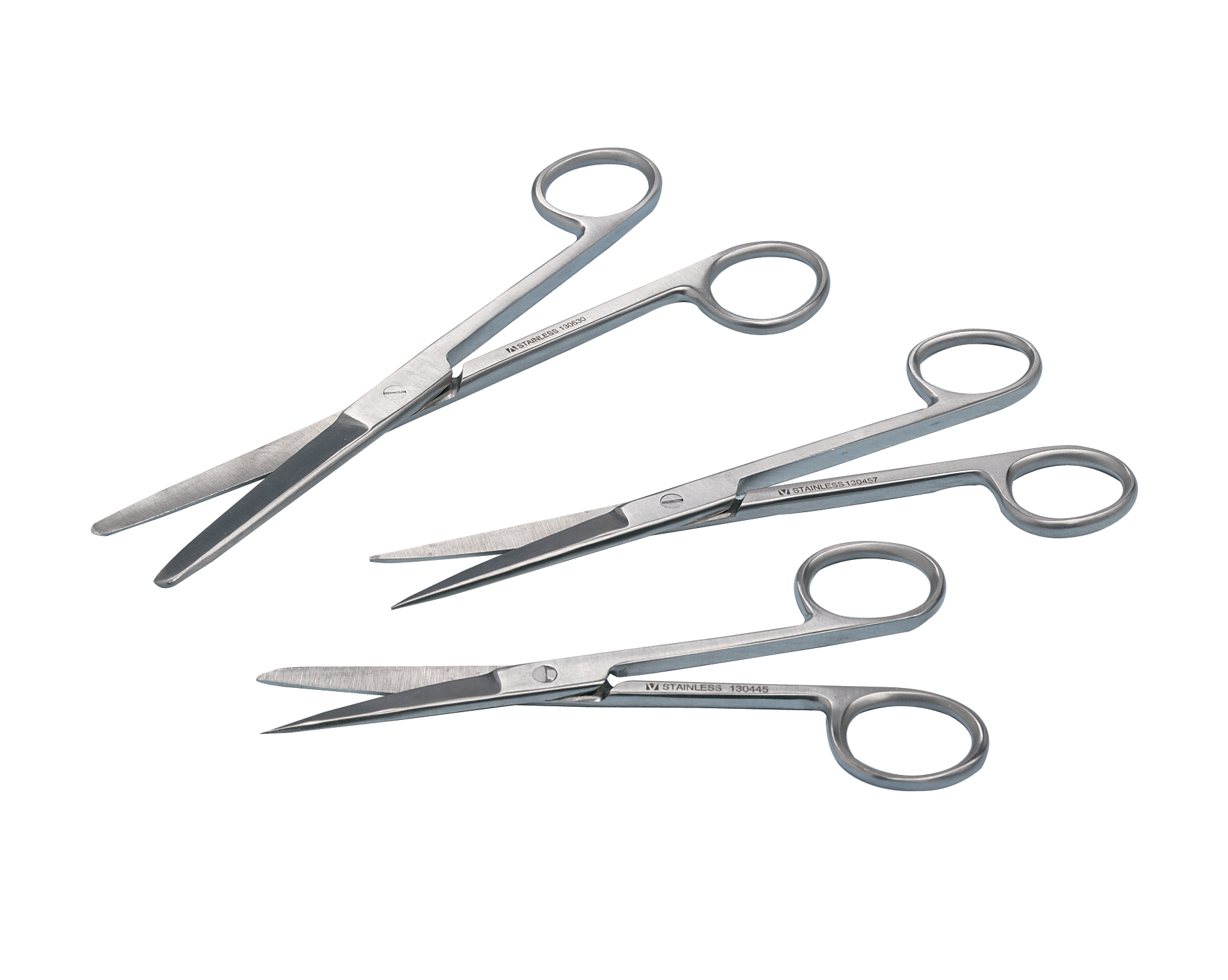 Scissors straight 14 cm pointed/blunt, standard quality