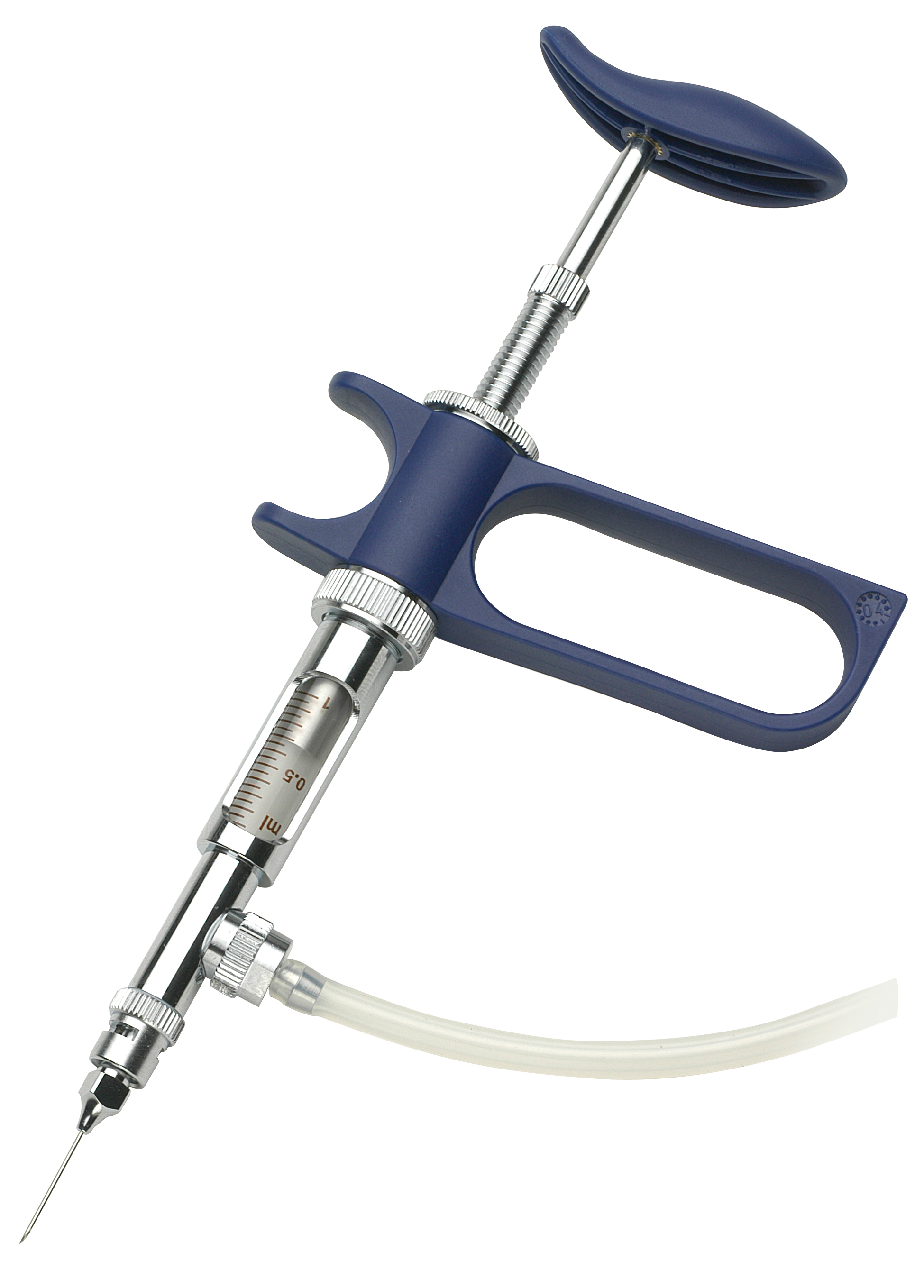 Socorex Automatic Syringe, 0.5 ml, Luer Lock, w/tubing attachment
