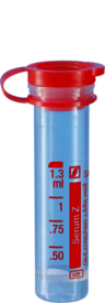 Sarstedt Mikrorör med rött trycklock, 1,3 ml, Serum, [41.1501.105] 100 st