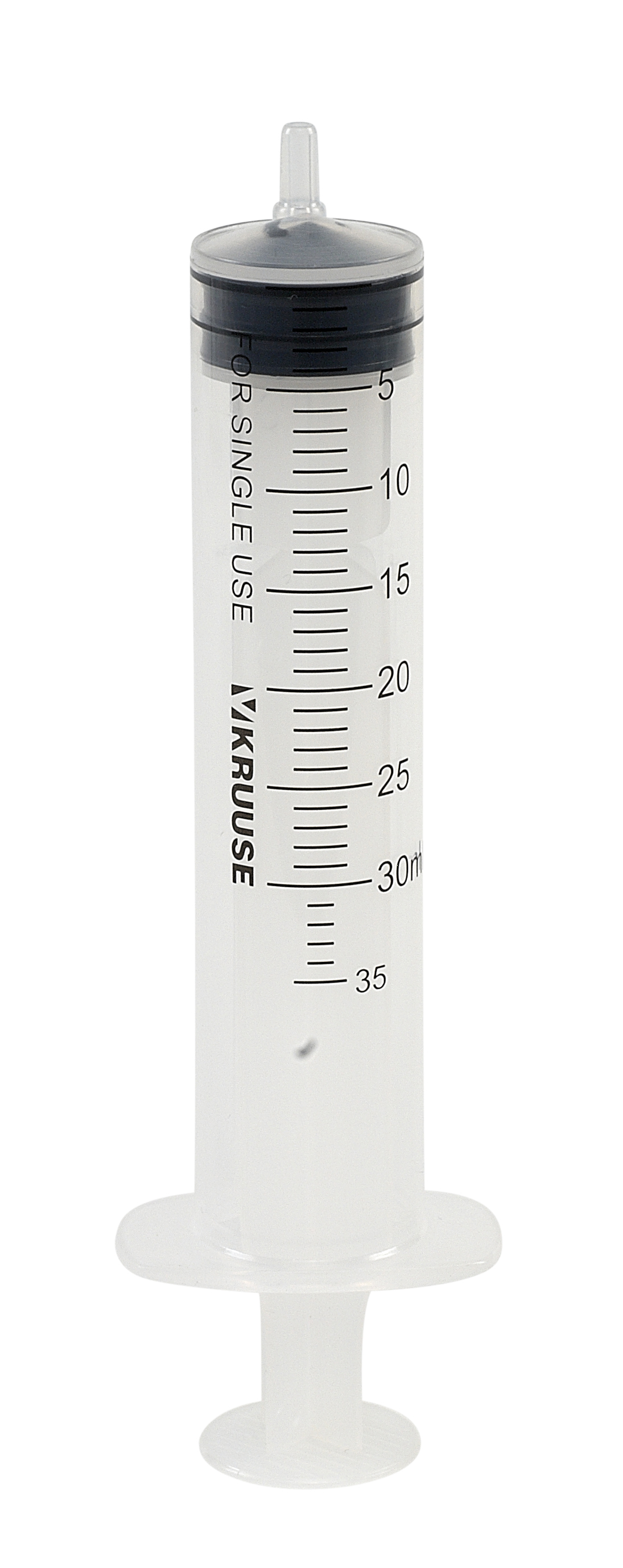 KRUUSE Excentric Disposable Syringe, 3 comp. 30->34 ml, 50/pk