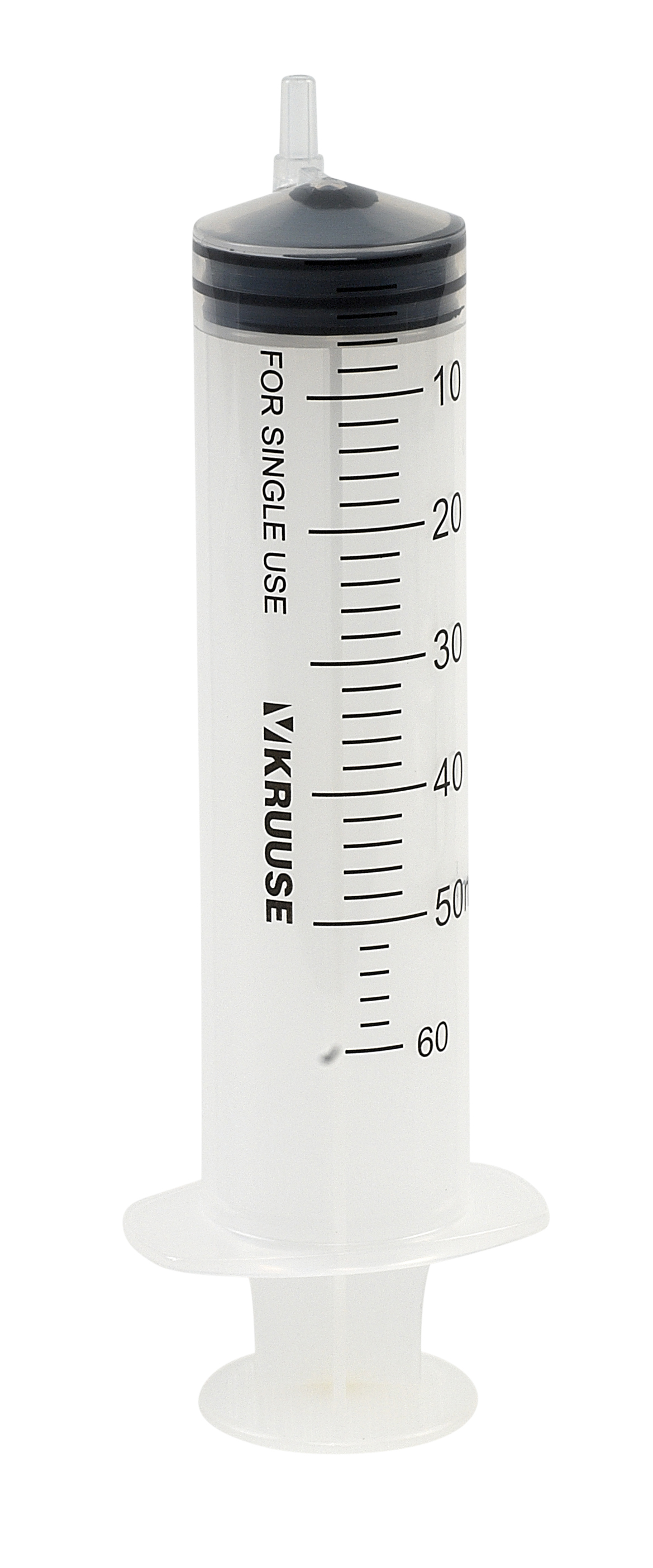 KRUUSE Excentric Disposable Syringe, 3 comp. 50->60 ml, 25/pk