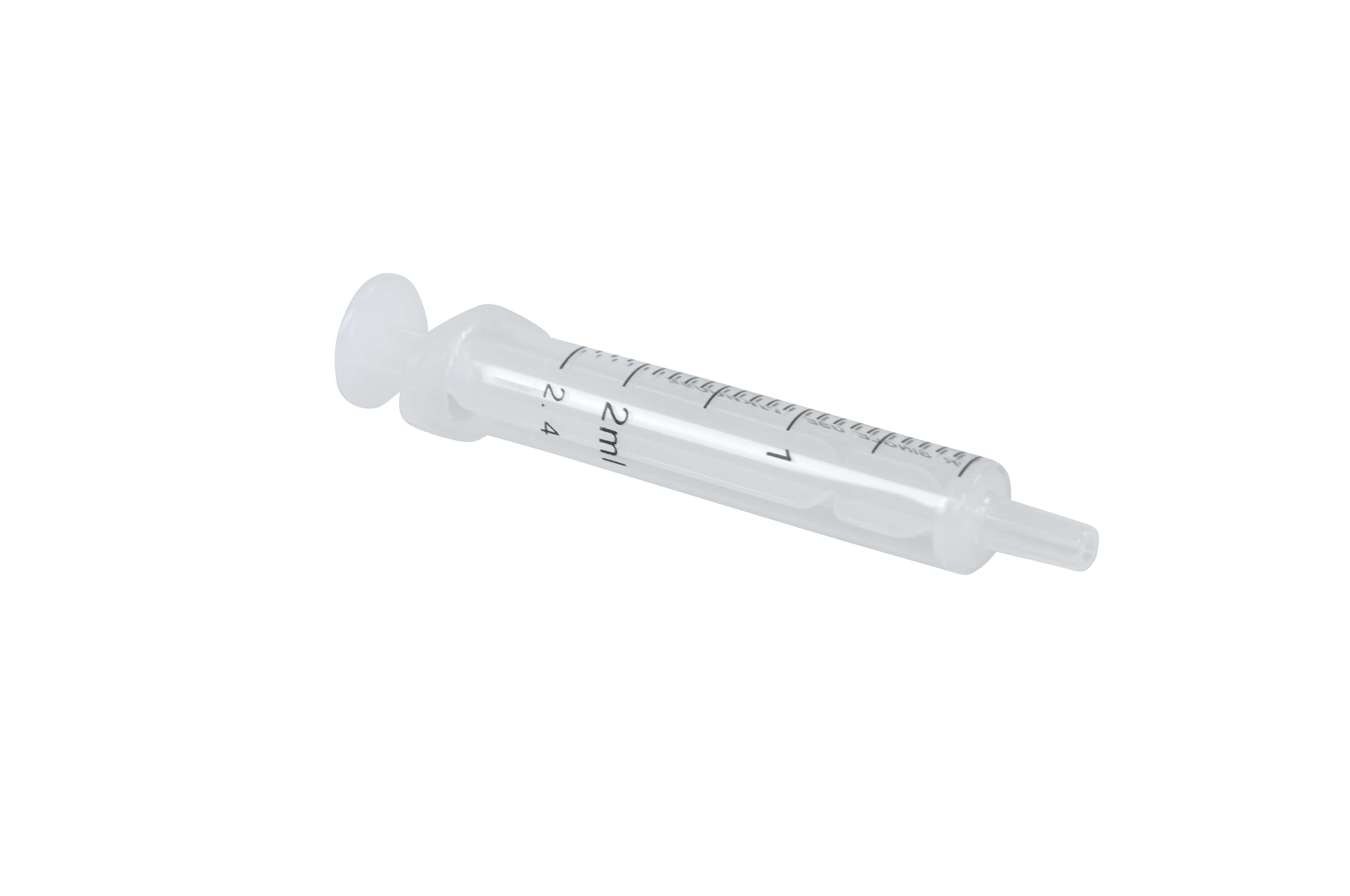 KRUUSE disposable syringe center nozzle 2-comp. 2->2,4 ml 100/pk