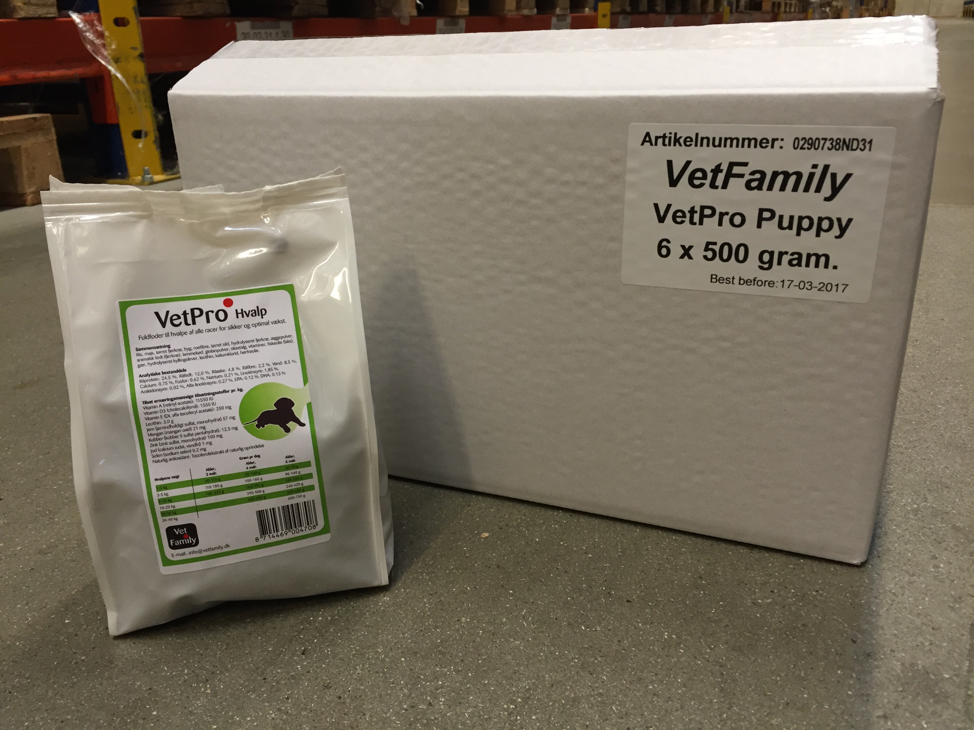 VF VetPro Puppy sample (6 x 500g)