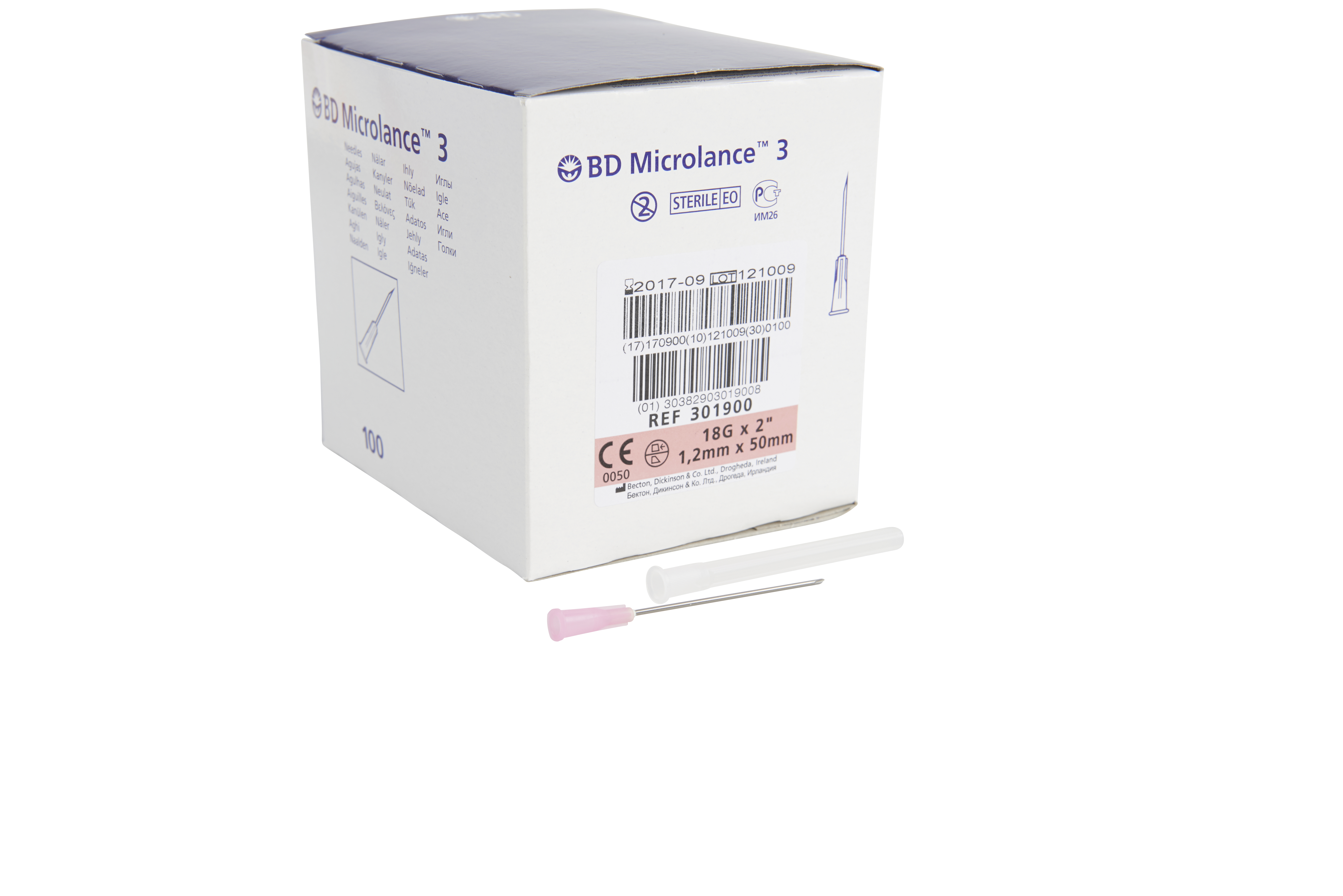 BD Needle Microlance Hypo 18Gx2, 100 pcs