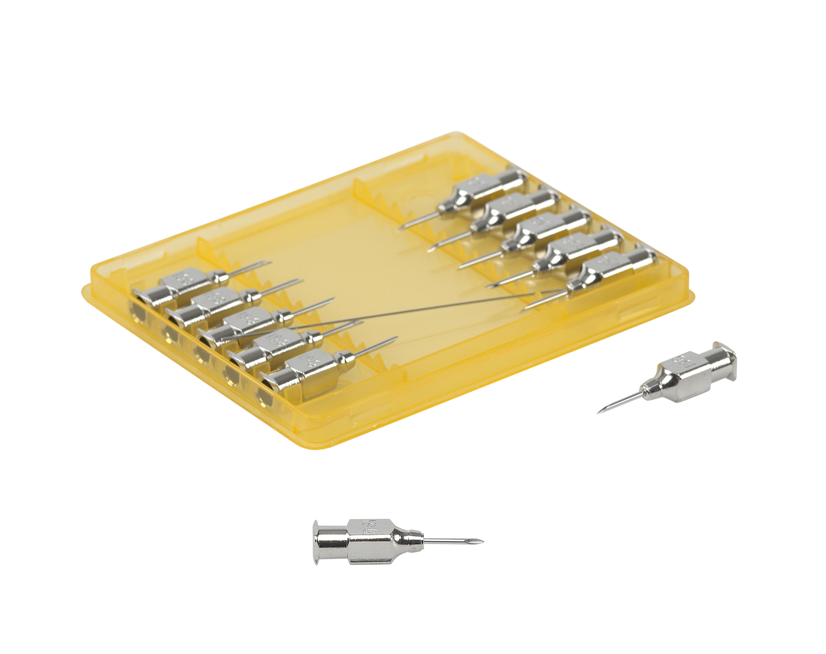 KRUUSE-Vet Needles, 1.0 x 10 mm, 19G x 3/8, Luer Lock, 12/pk