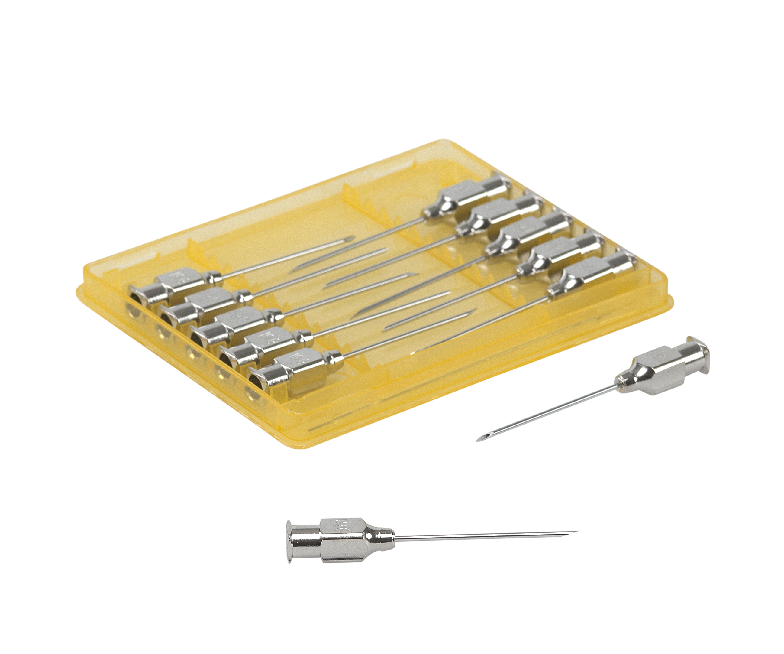 KRUUSE-Vet Needles, 1.0 x 30 mm, 19G x 1/4, Luer Lock, 12/pk