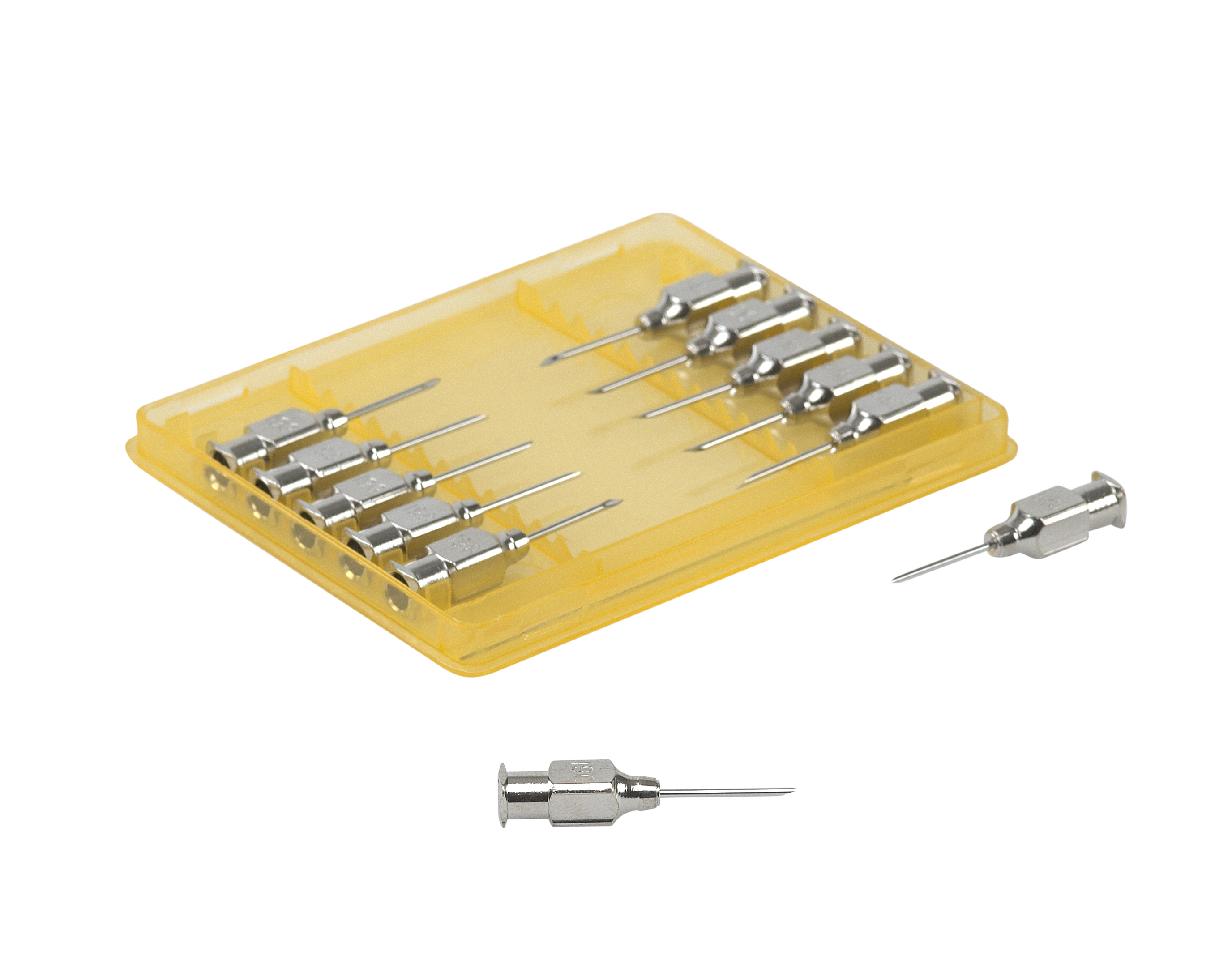 KRUUSE-Vet Needles, 1.0 x 15 mm, 19G x 5/8, Luer Lock, 12/pk