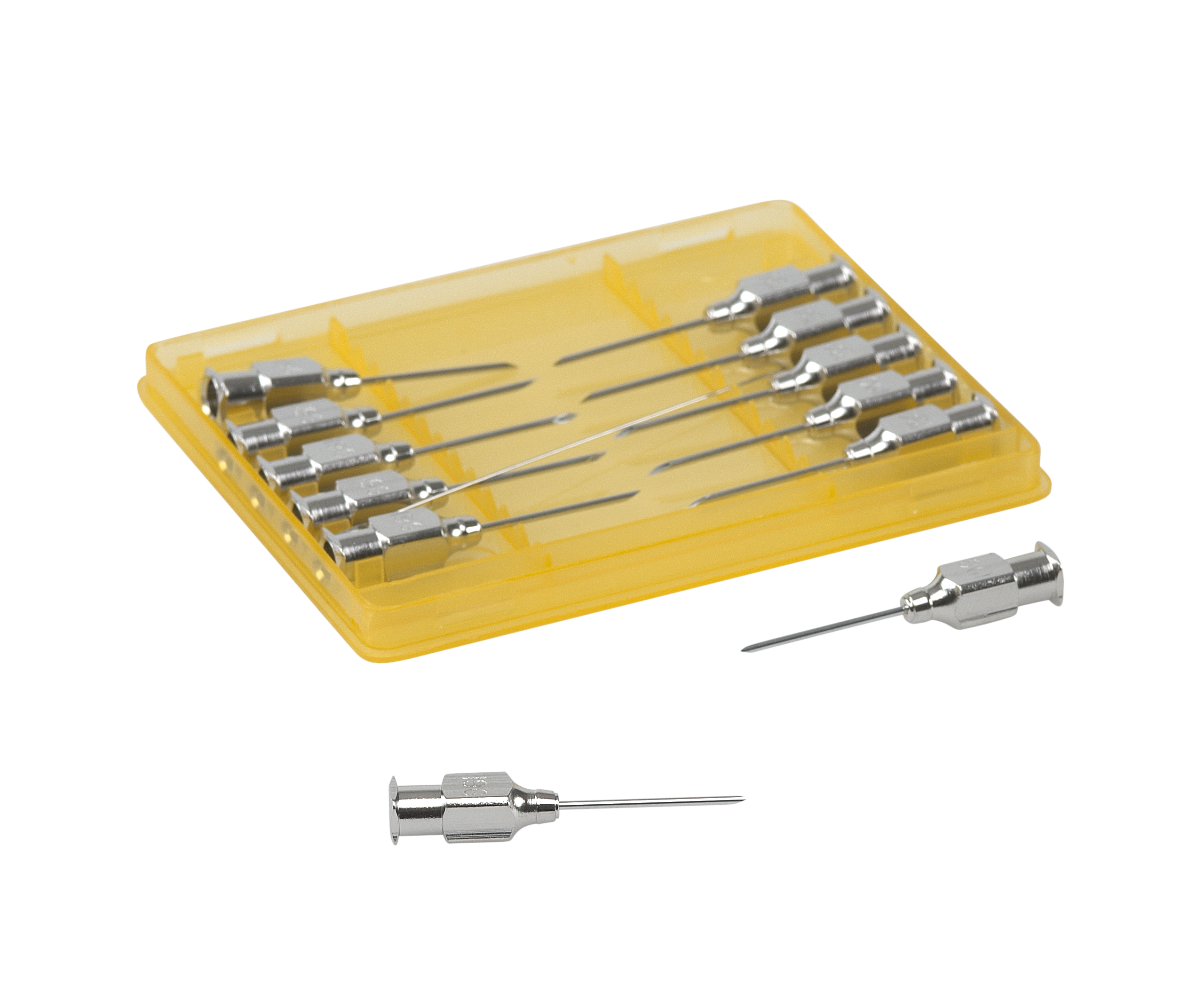 KRUUSE-Vet Needles, 1.0 x 20 mm, 19G x 3/4, Luer Lock, 12/pk