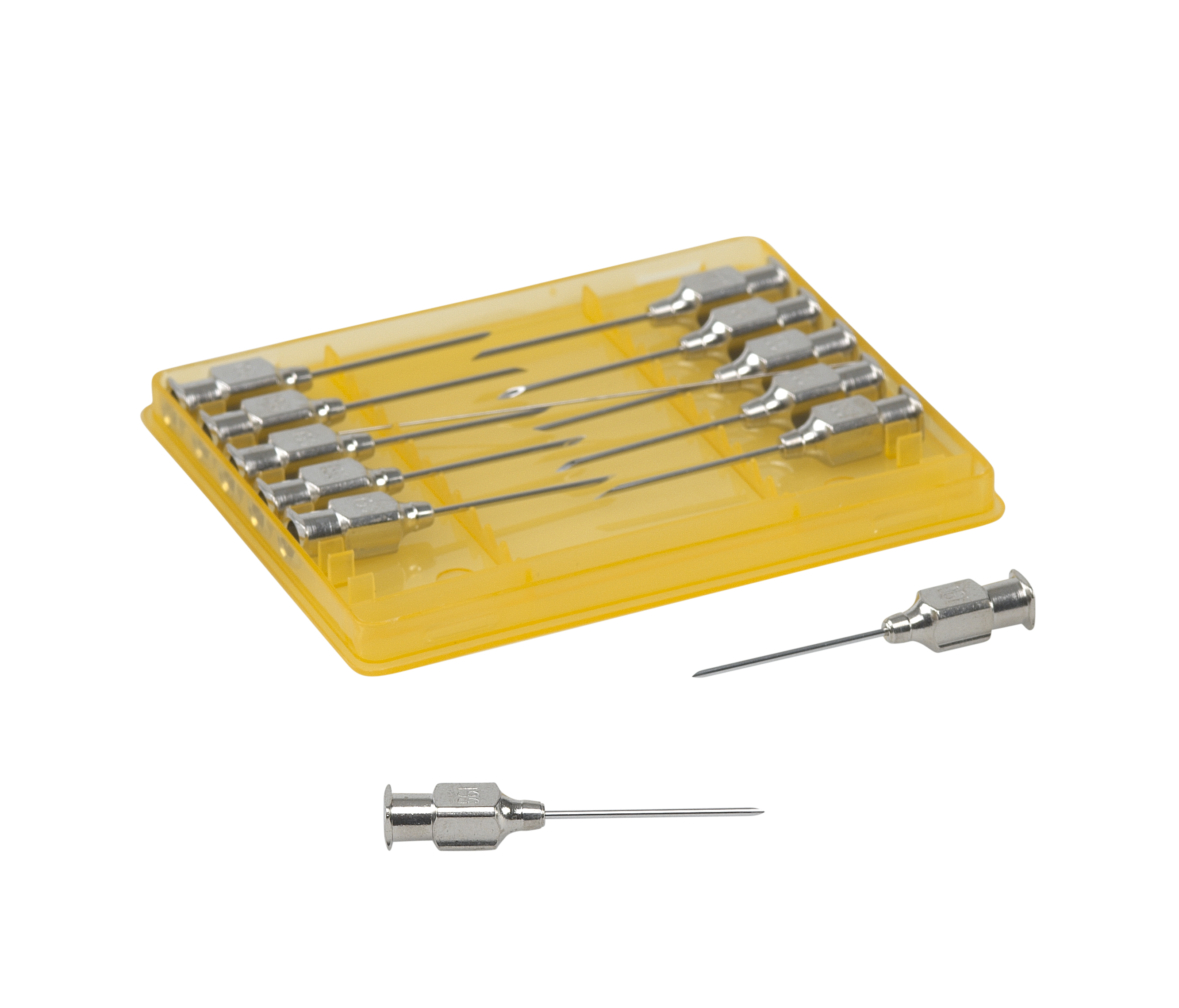 KRUUSE-Vet Needles, 1.0 x 25 mm, 19G x 1, Luer Lock, 12/pk