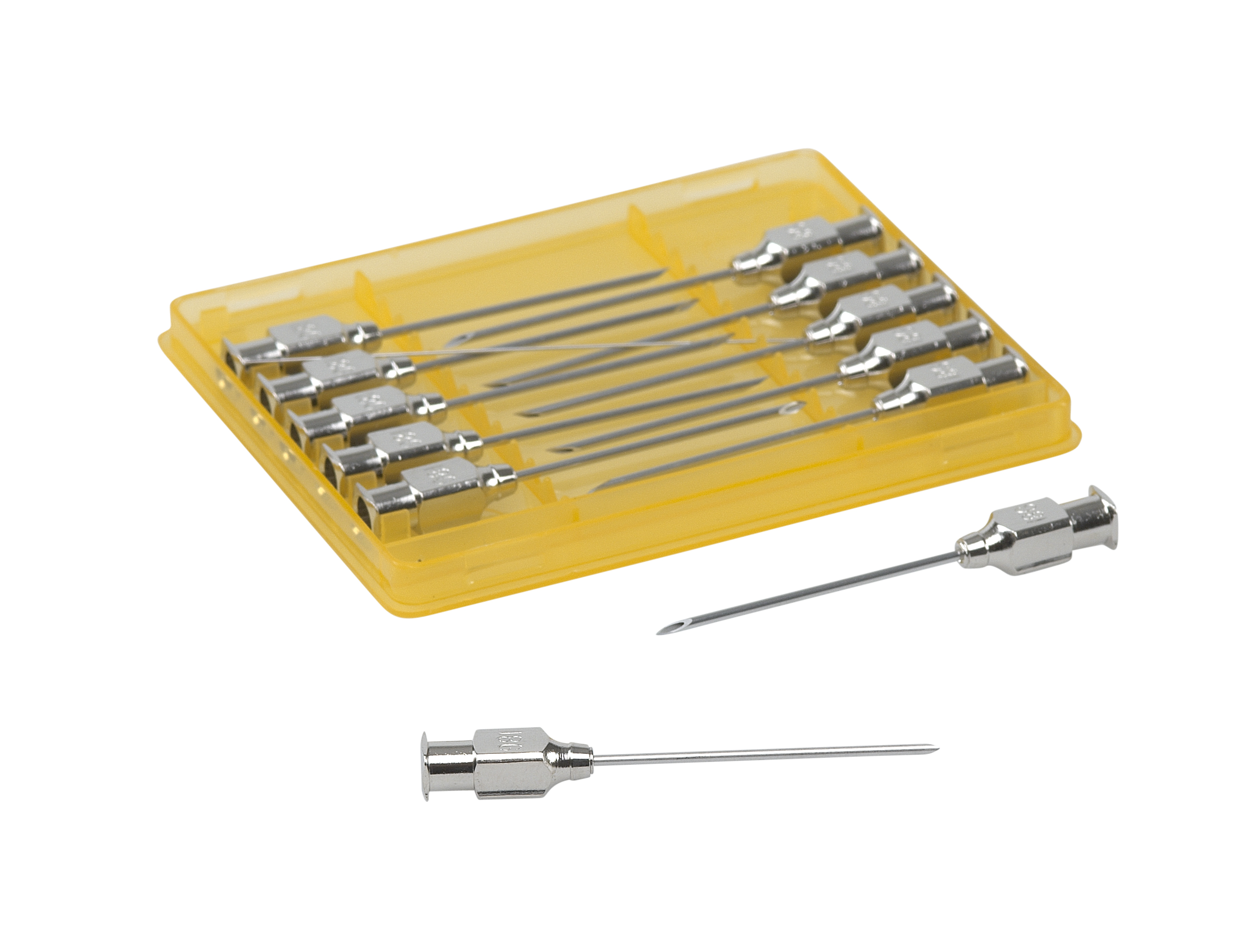 KRUUSE-Vet Needles, 1,2 x 35 mm, 18G x 1 3/8, Luer Lock, 12/pk
