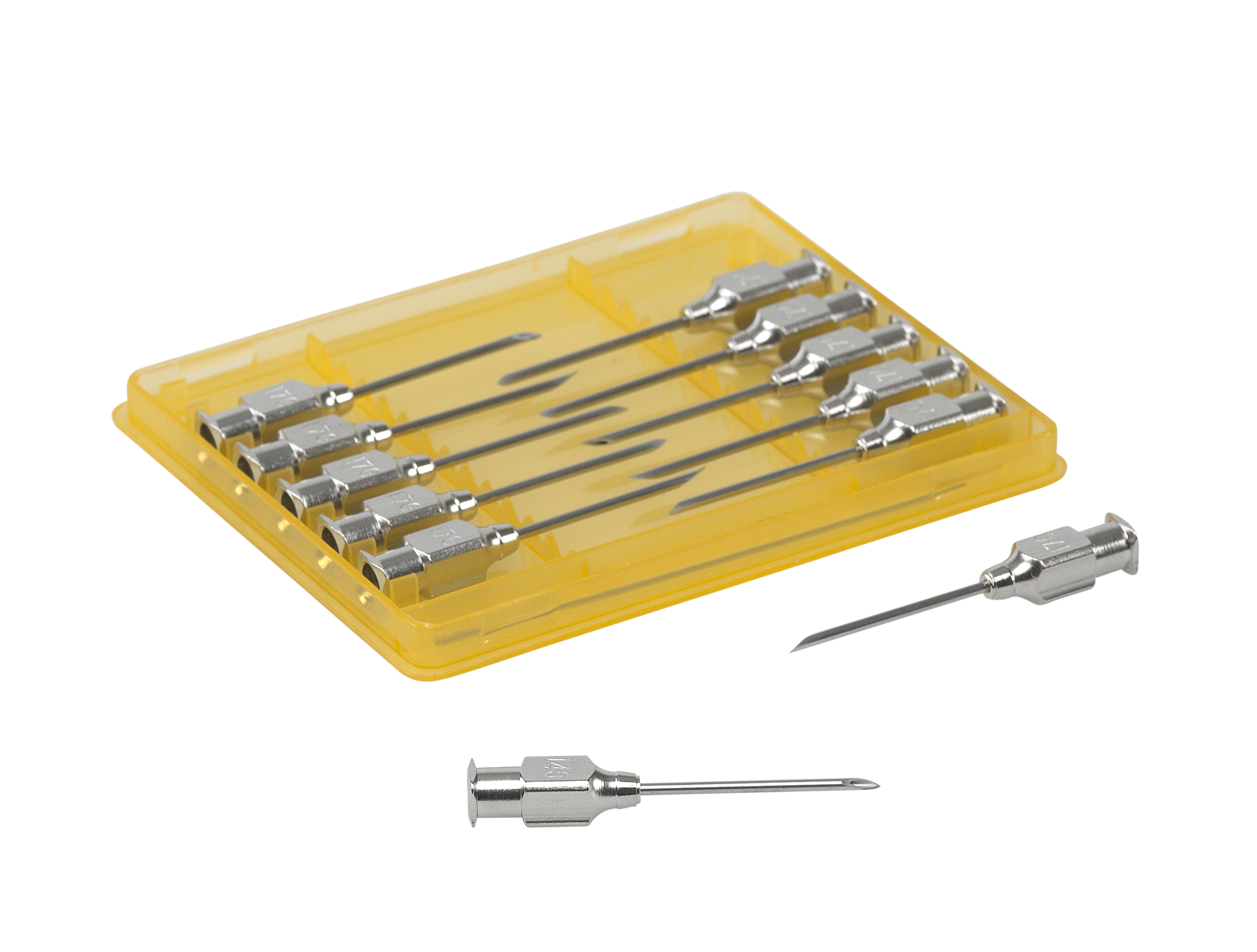 KRUUSE-Vet needles 1.4x25 mm, luer lock, 12/pk