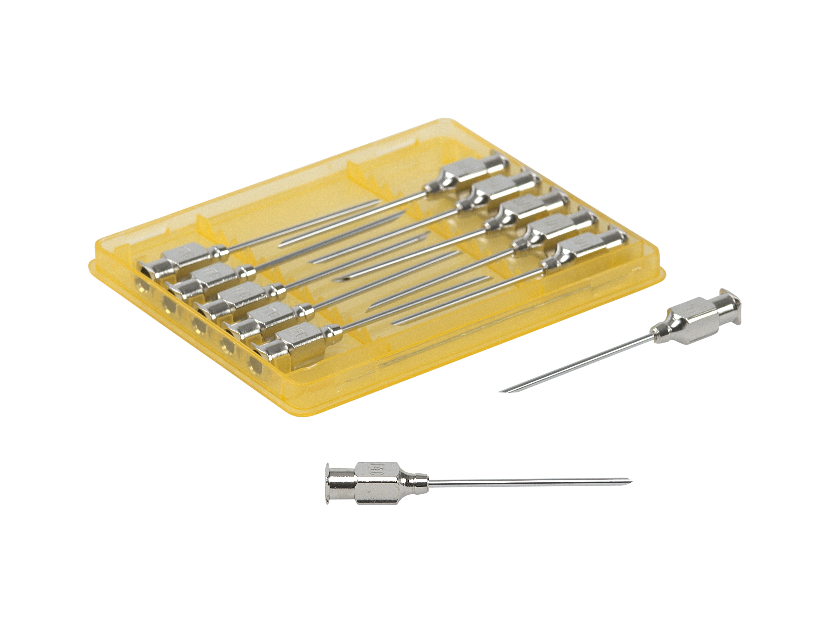 KRUUSE-Vet Needles, 1.4 x 35 mm, 17G x 1 3/8, Luer Lock, 12/pk