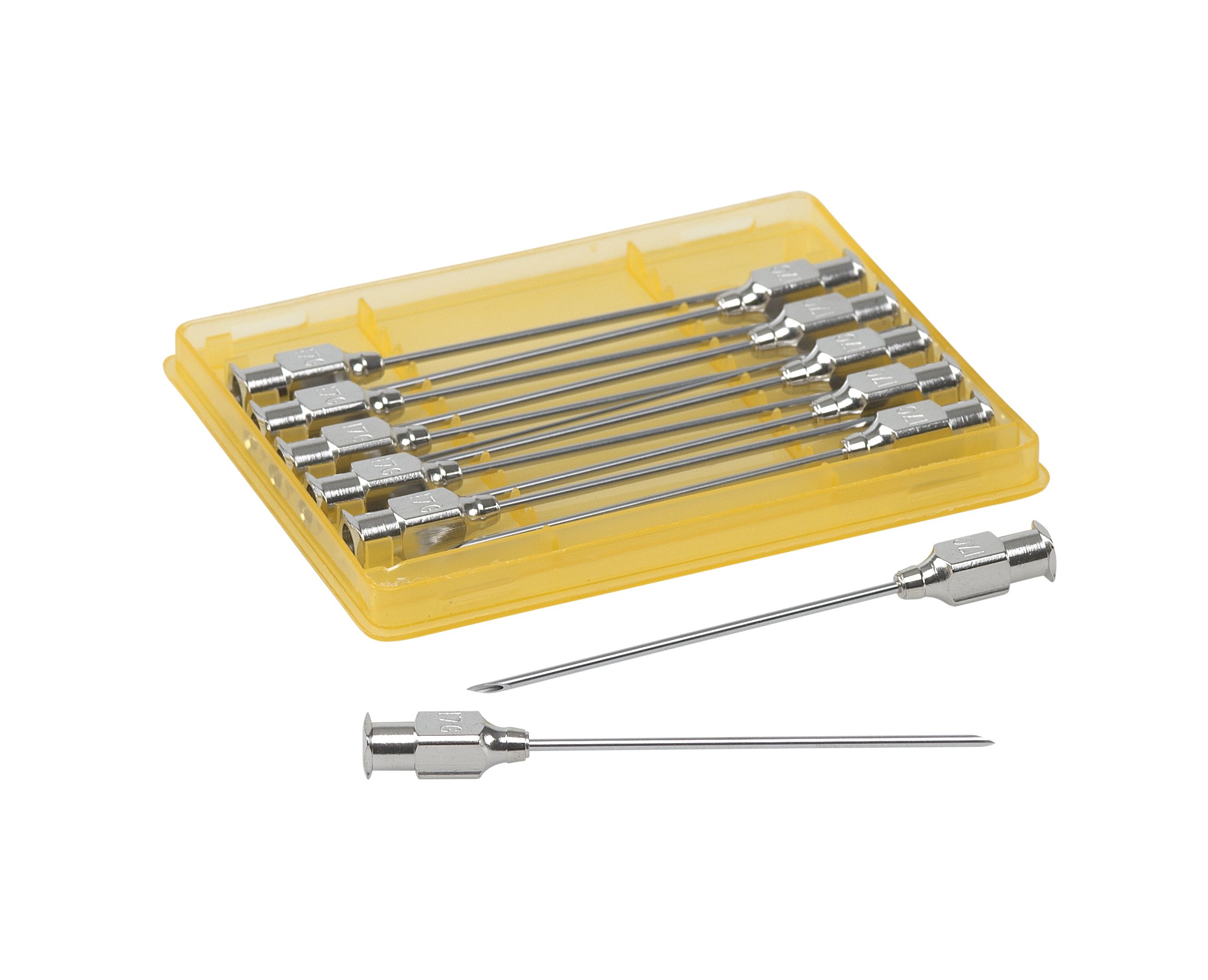 KRUUSE-Vet Needles, 1,4 x 50 mm, 17G x 2, Luer Lock, 12/pk