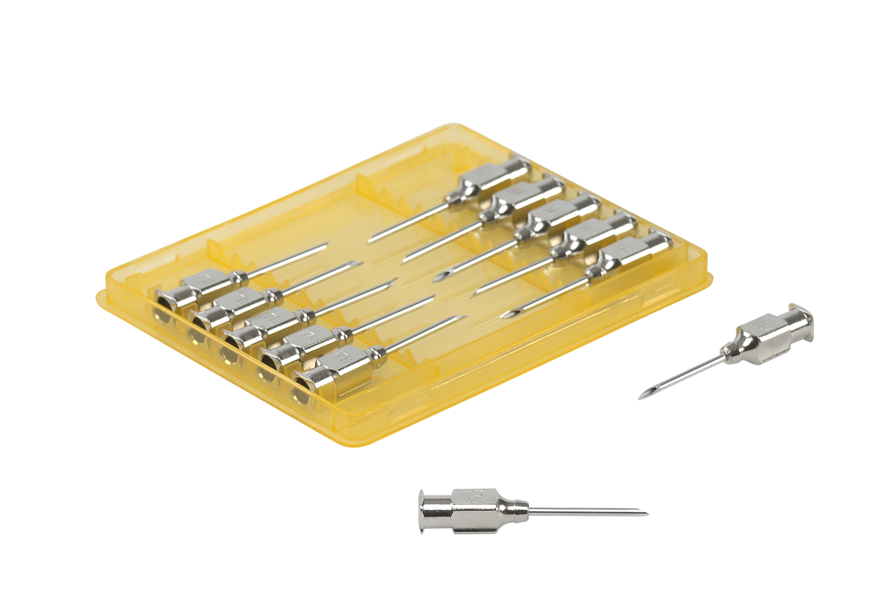 KRUUSE-Vet Needles, 1.4 x 20 mm, 17G x 3/4, Luer Lock, 12/pk