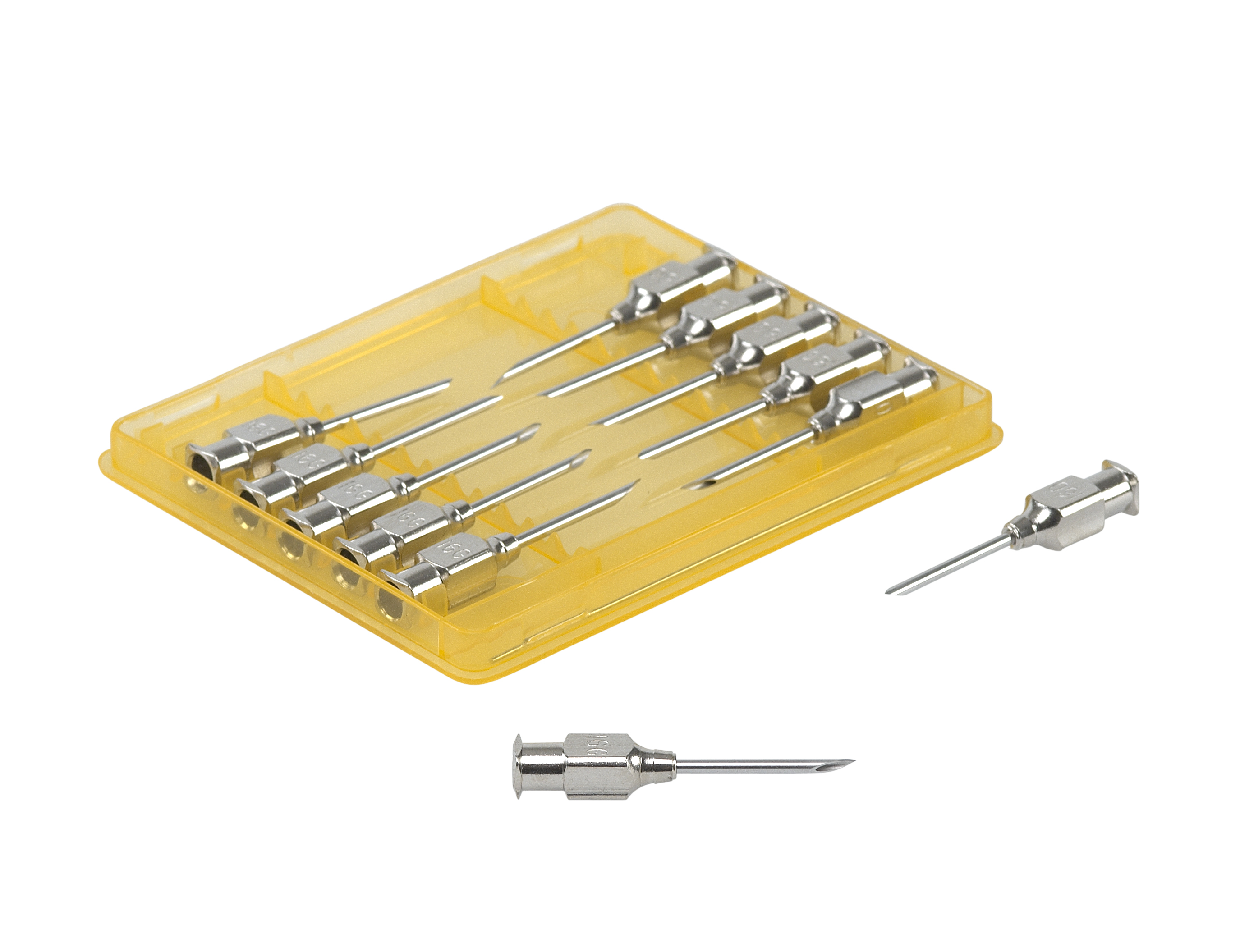 KRUUSE-Vet Needles, 1.6 x 20 mm, 16G x 3/4, Luer Lock, 12/pk