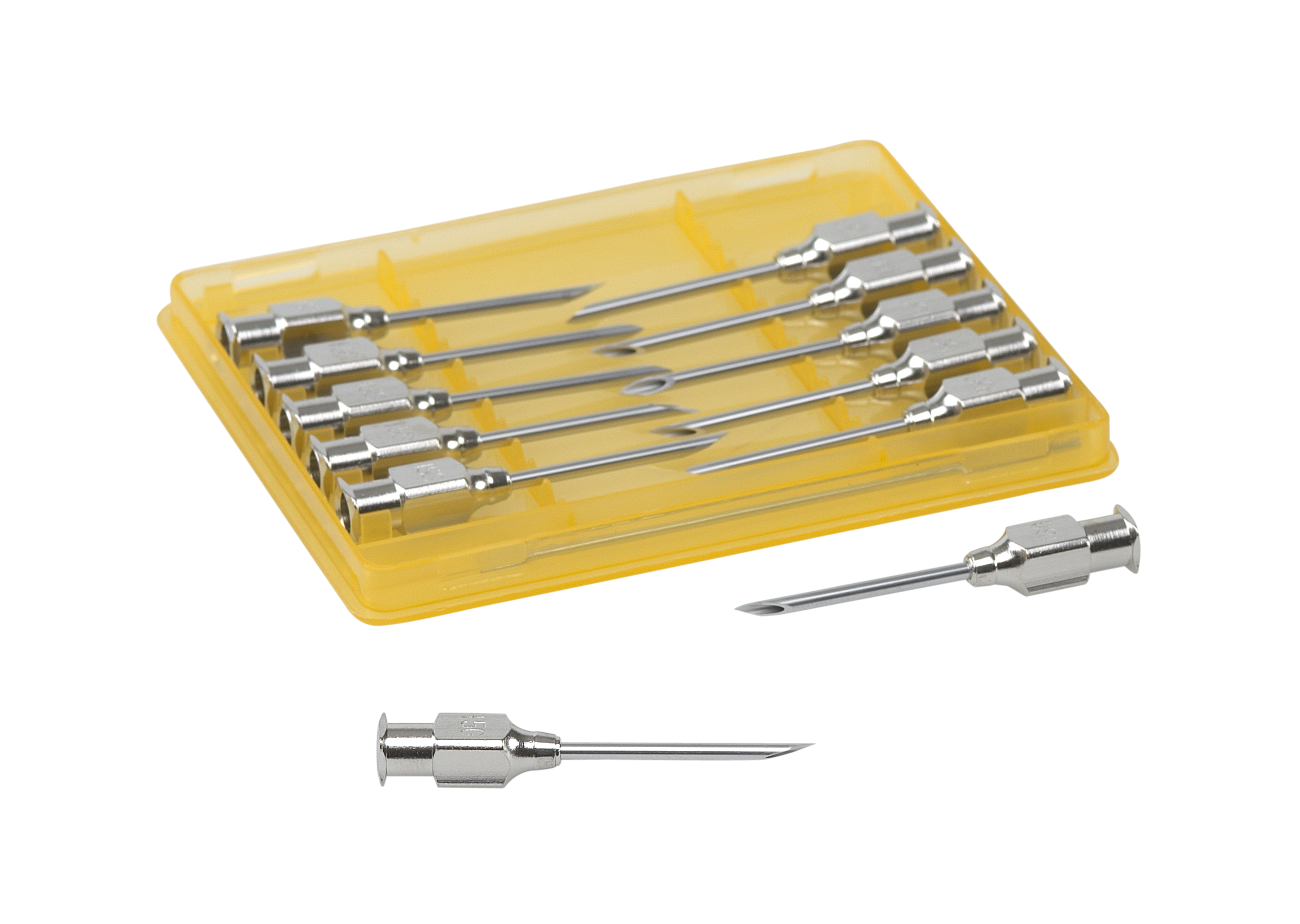 KRUUSE-Vet Needles, 1.8 x 25 mm, 15G x 1, Luer Lock, 12/pk