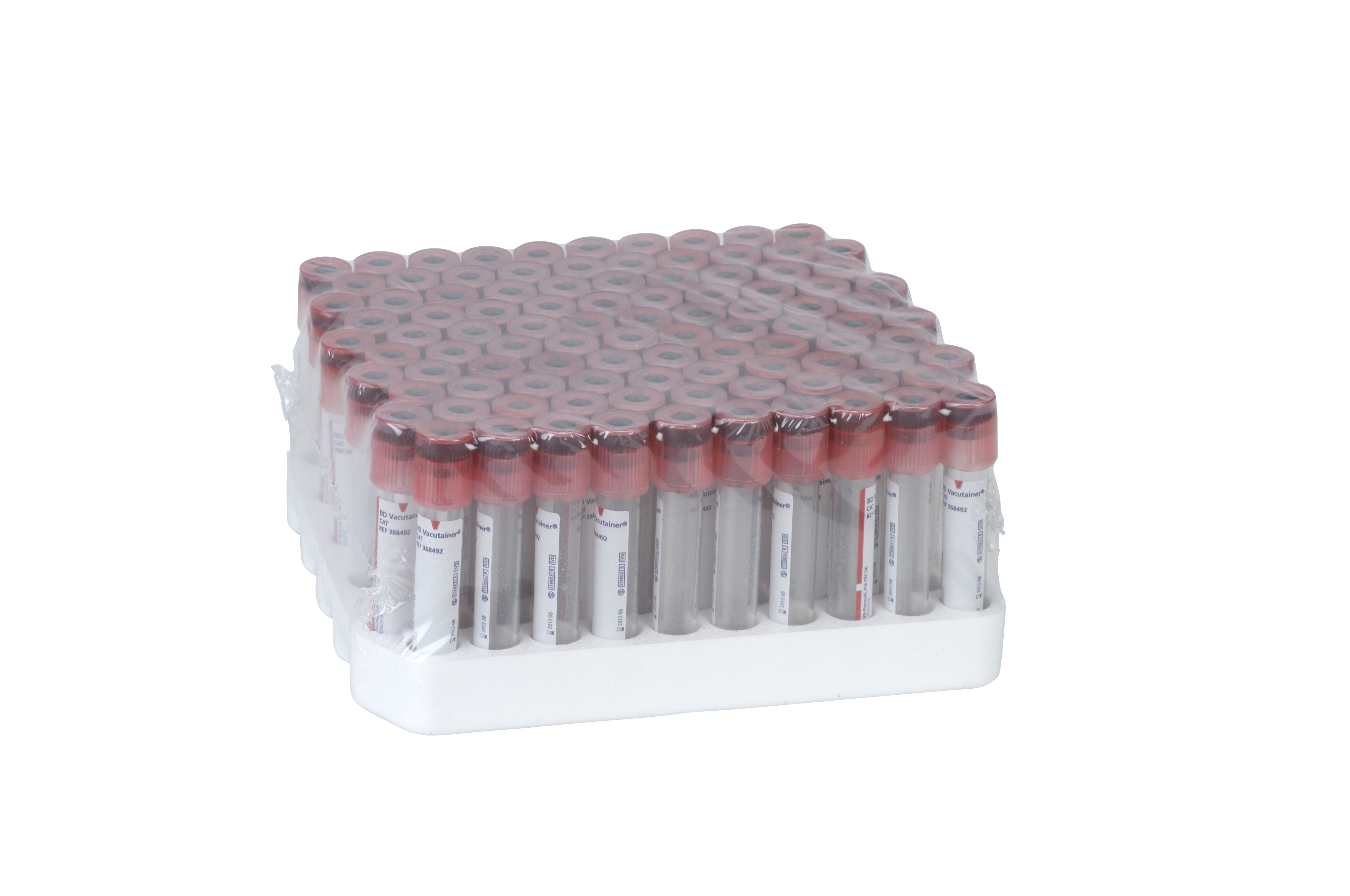 BD Vacutainer 2ml CAT, silica, 100 pcs