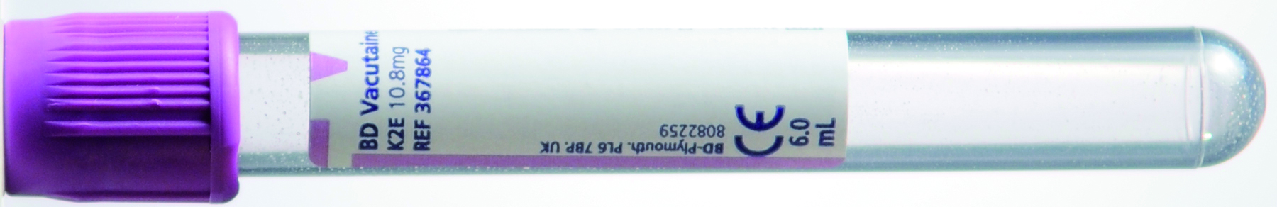 BD Vacutainer rör, EDTA, lila, 10/6 ml, [367864] 100 st
