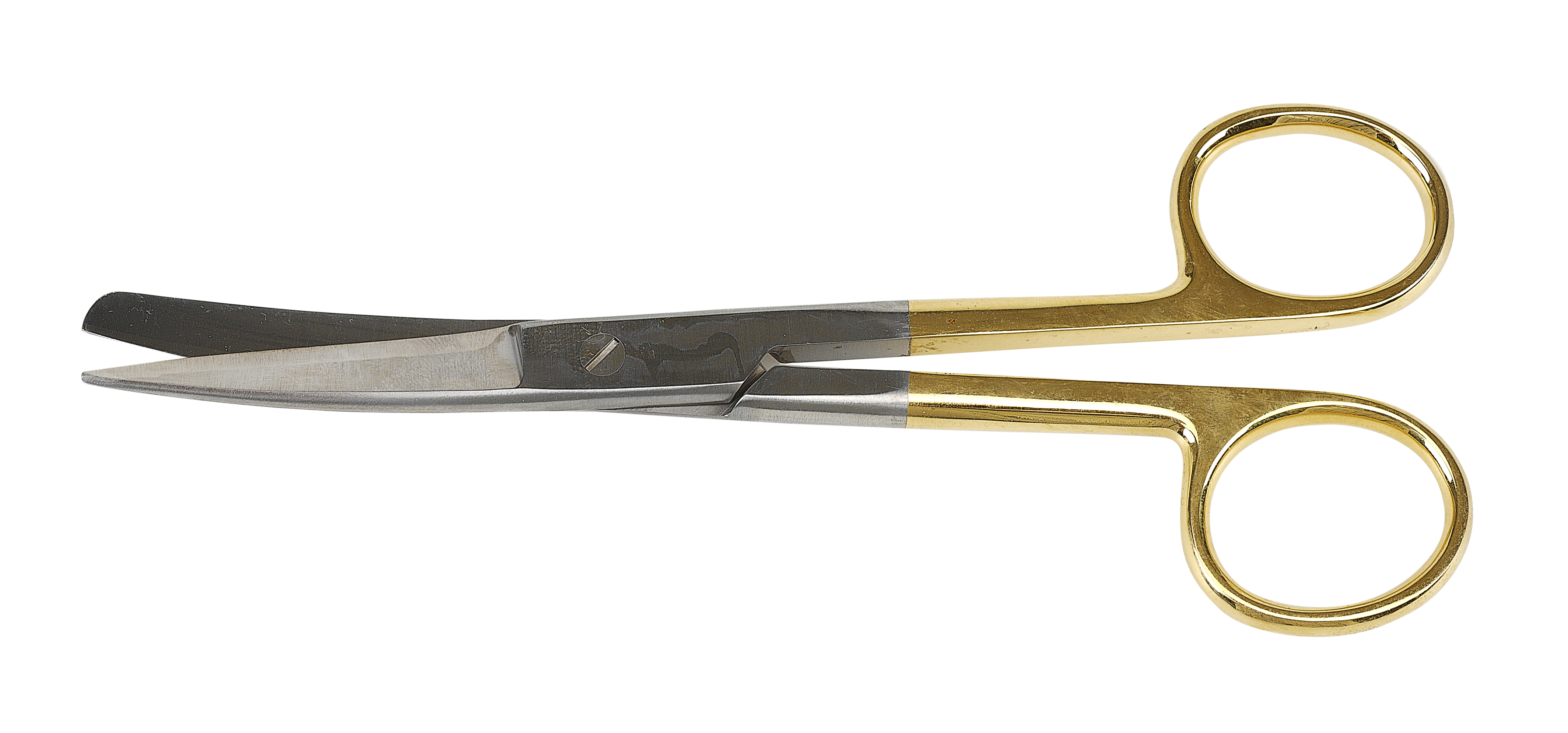 KRUUSE scissors, curved, blunt/pointed, hard metal, 14 cm