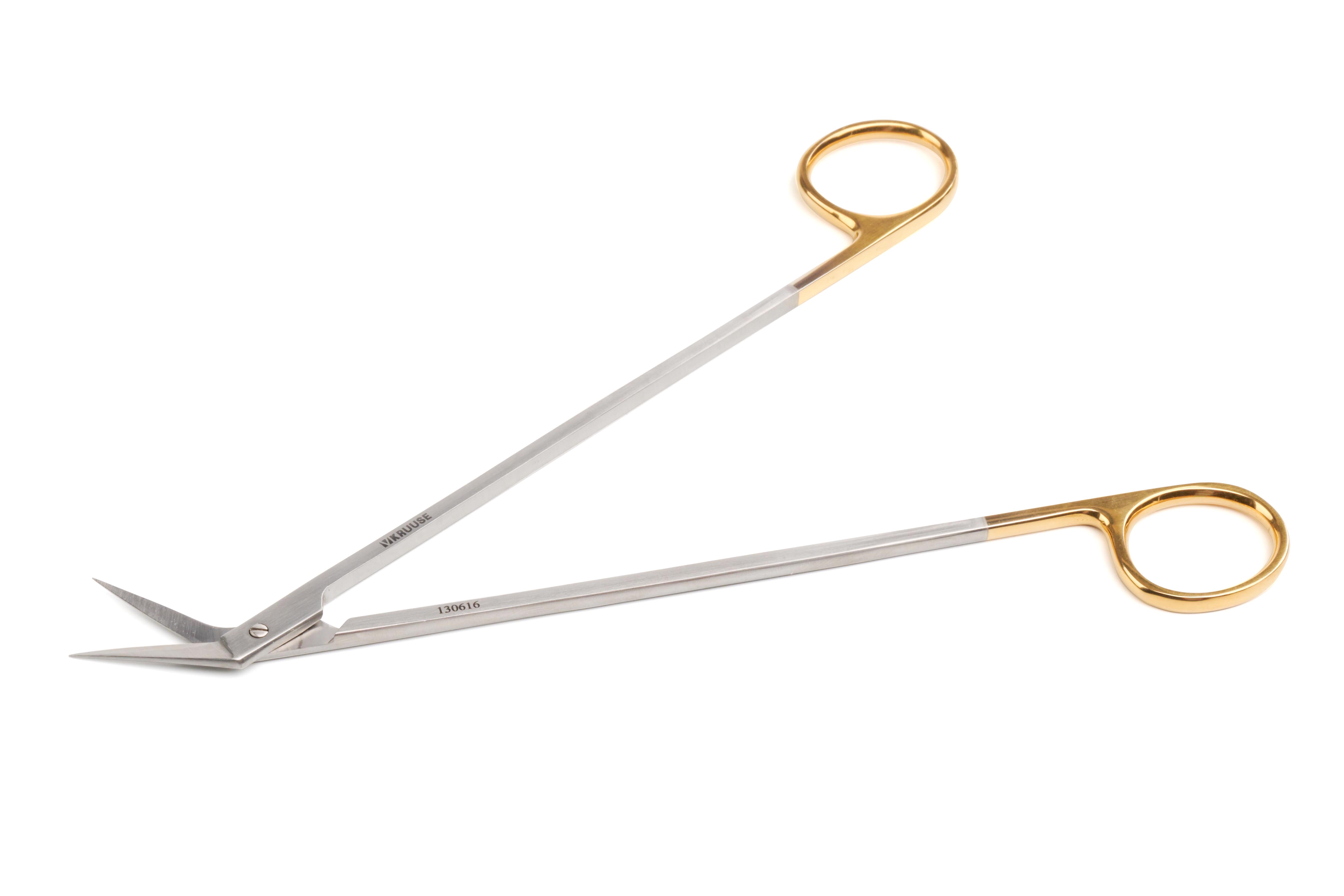 KRUUSE TC Gold De Bakey Potts-Smith Scissors, 19 cm / 7.5, sharp