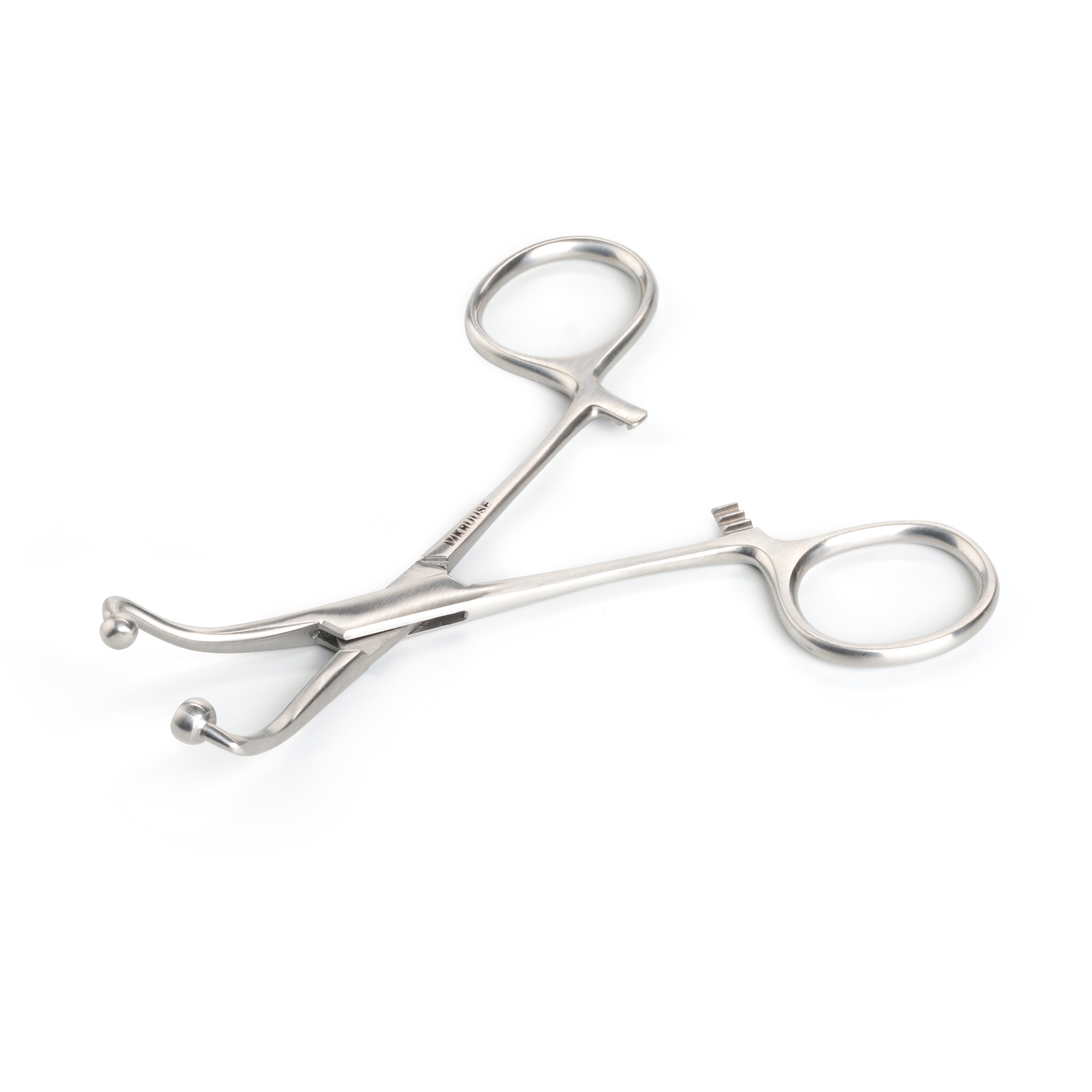 KRUUSE Ball-Socket Towel Forcep, 11 cm / 4.3