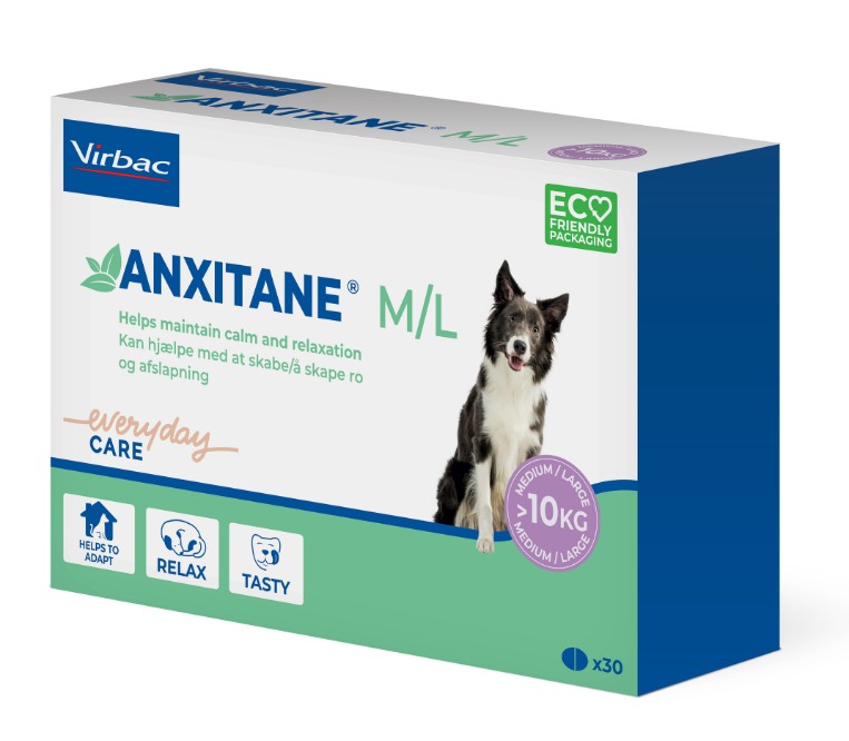 Virbac Anxitane™ - Tyggetabletter mod uro og utryghed M/L