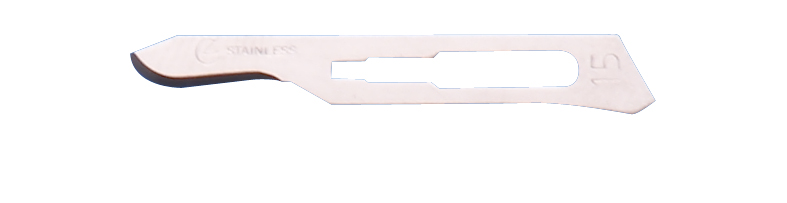 Scalpel blade no 15 stainlesssteel, sterile, 100 pcs