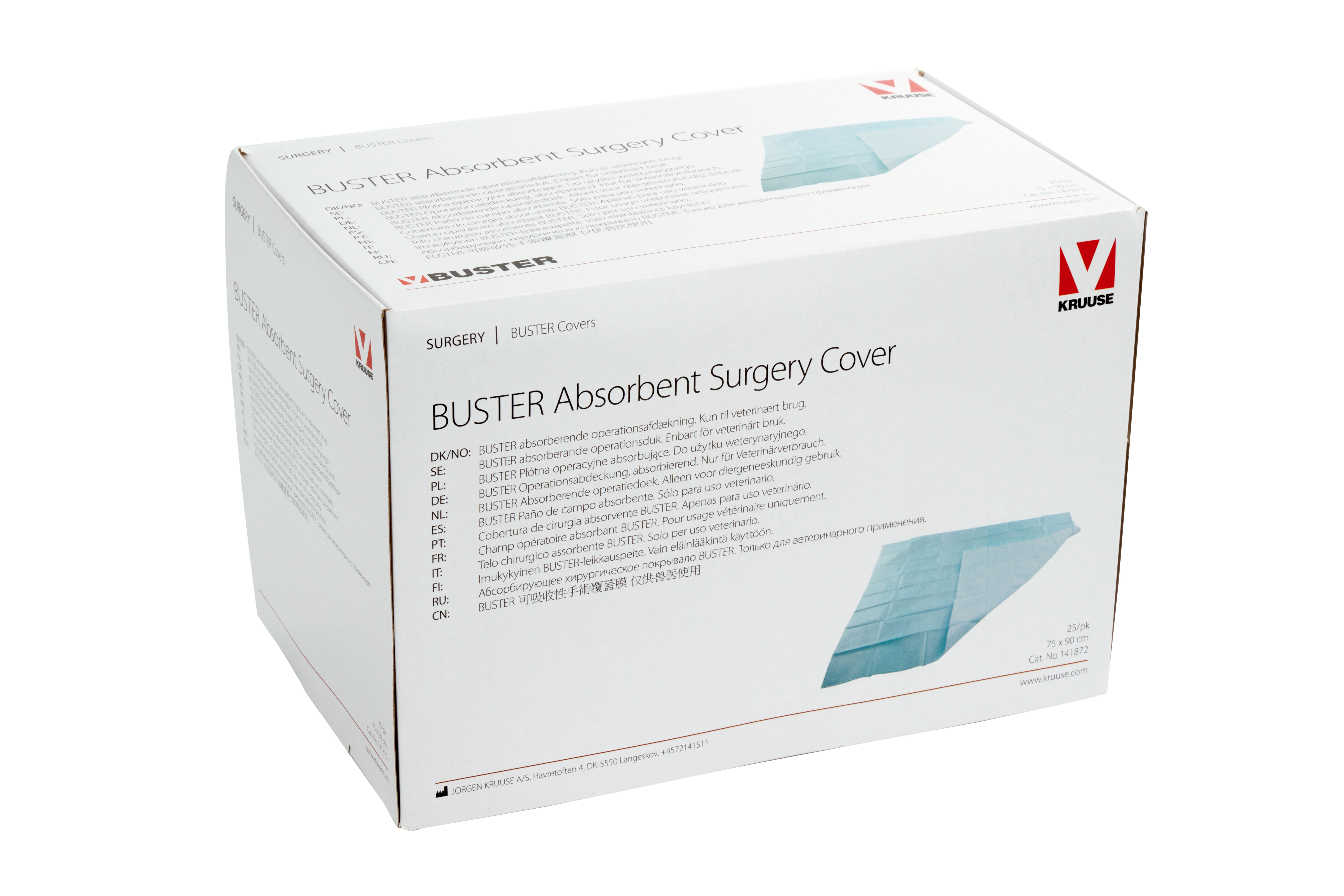 BUSTER Absorbent Surgery Cover, 75 x 90 cm, 25/pk