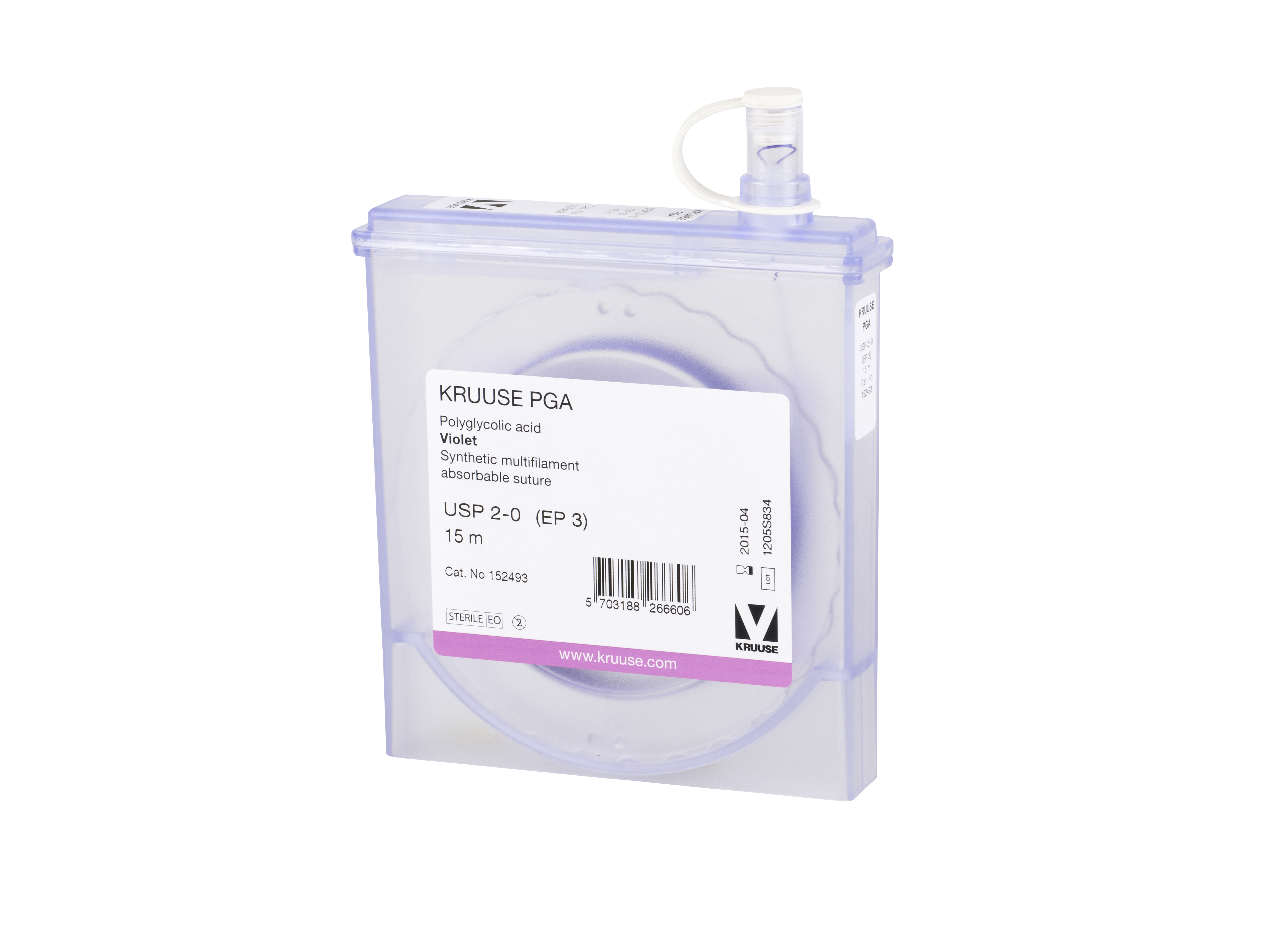 KRUUSE PGA Suture, USP 2-0, 15 m