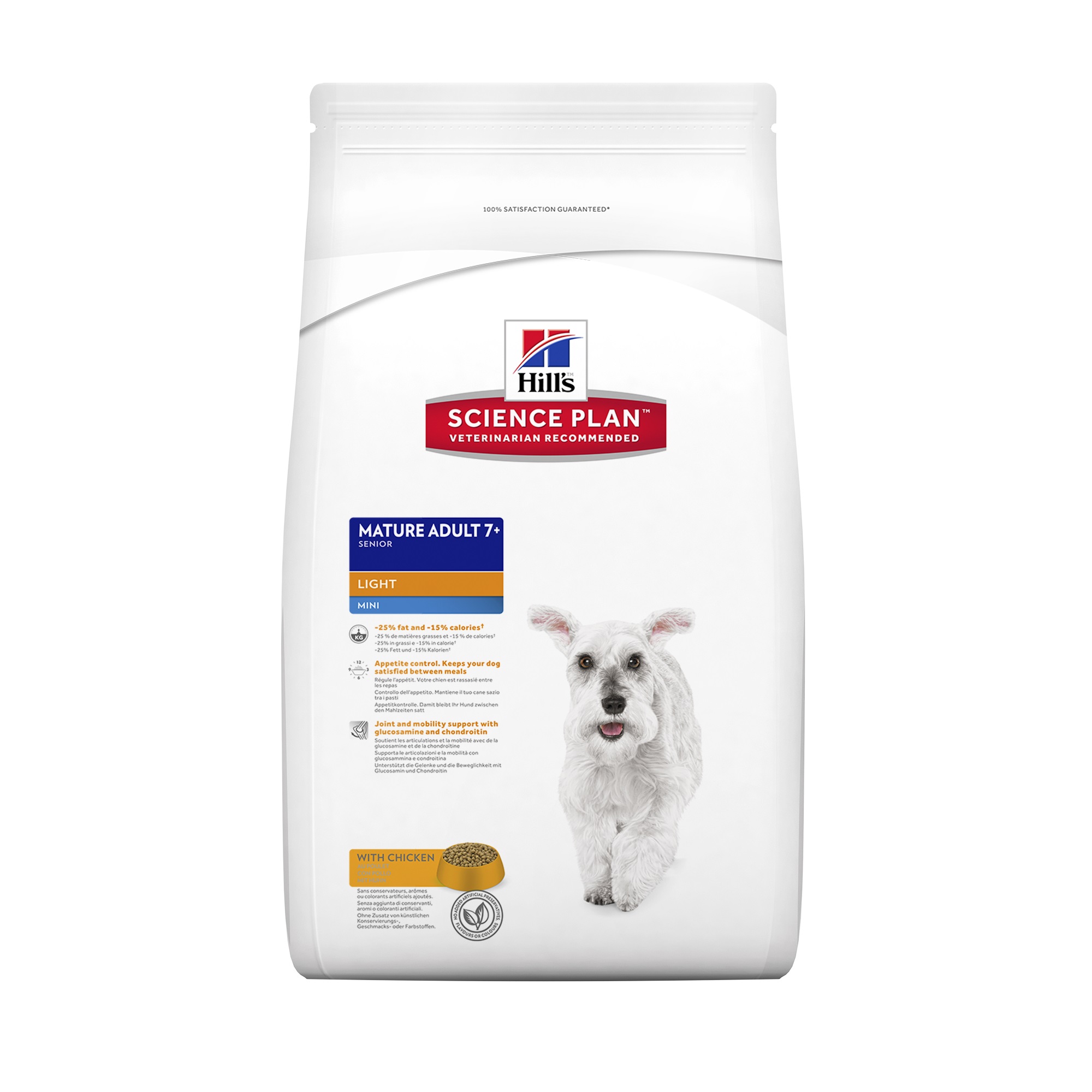 Science Plan™ Canine Mature Adult 7 plus Mini Light with Chicken 2,5 kg Dry