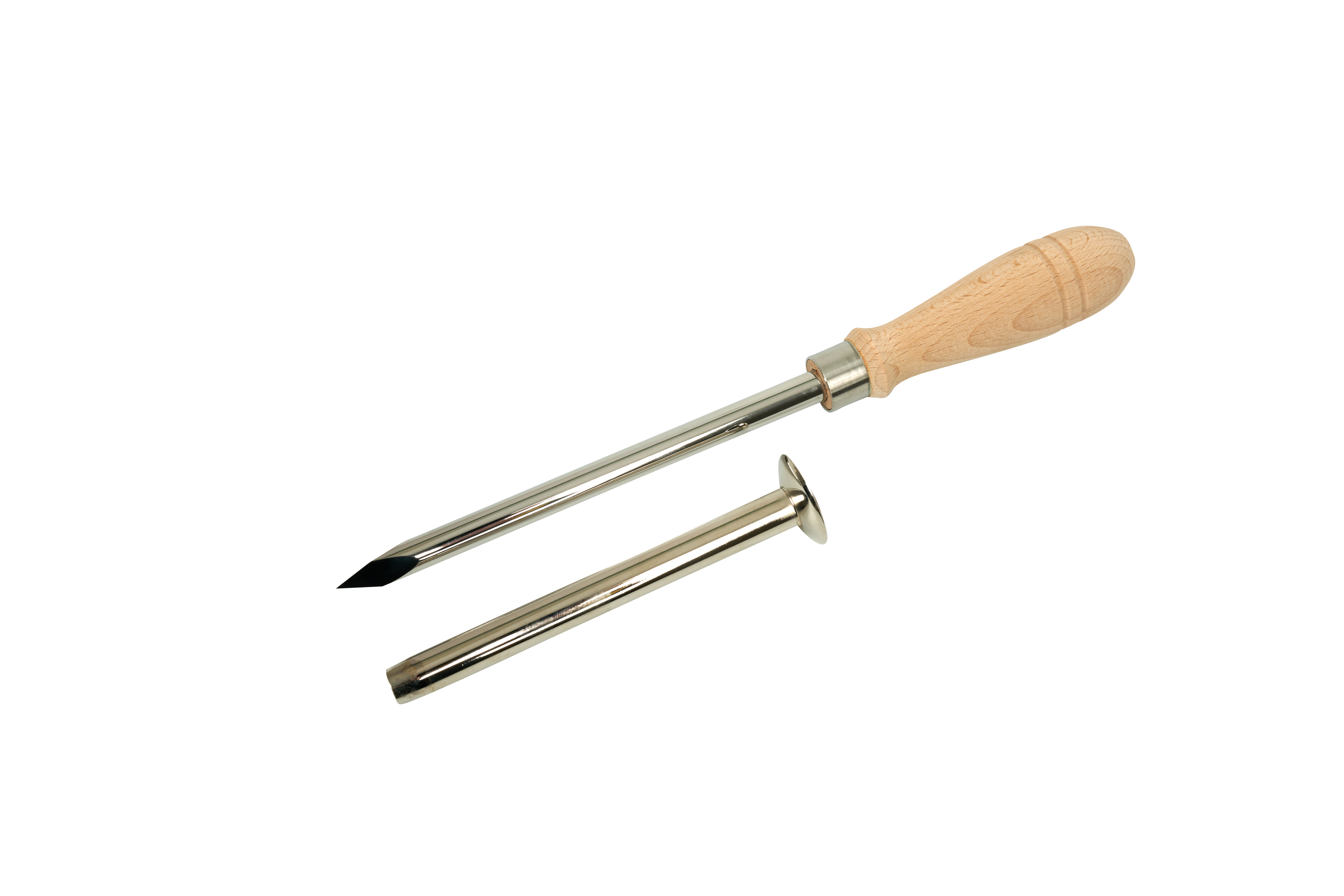 KRUUSE Trocar 10x150 mm w/wooden handle for cows, with cannula