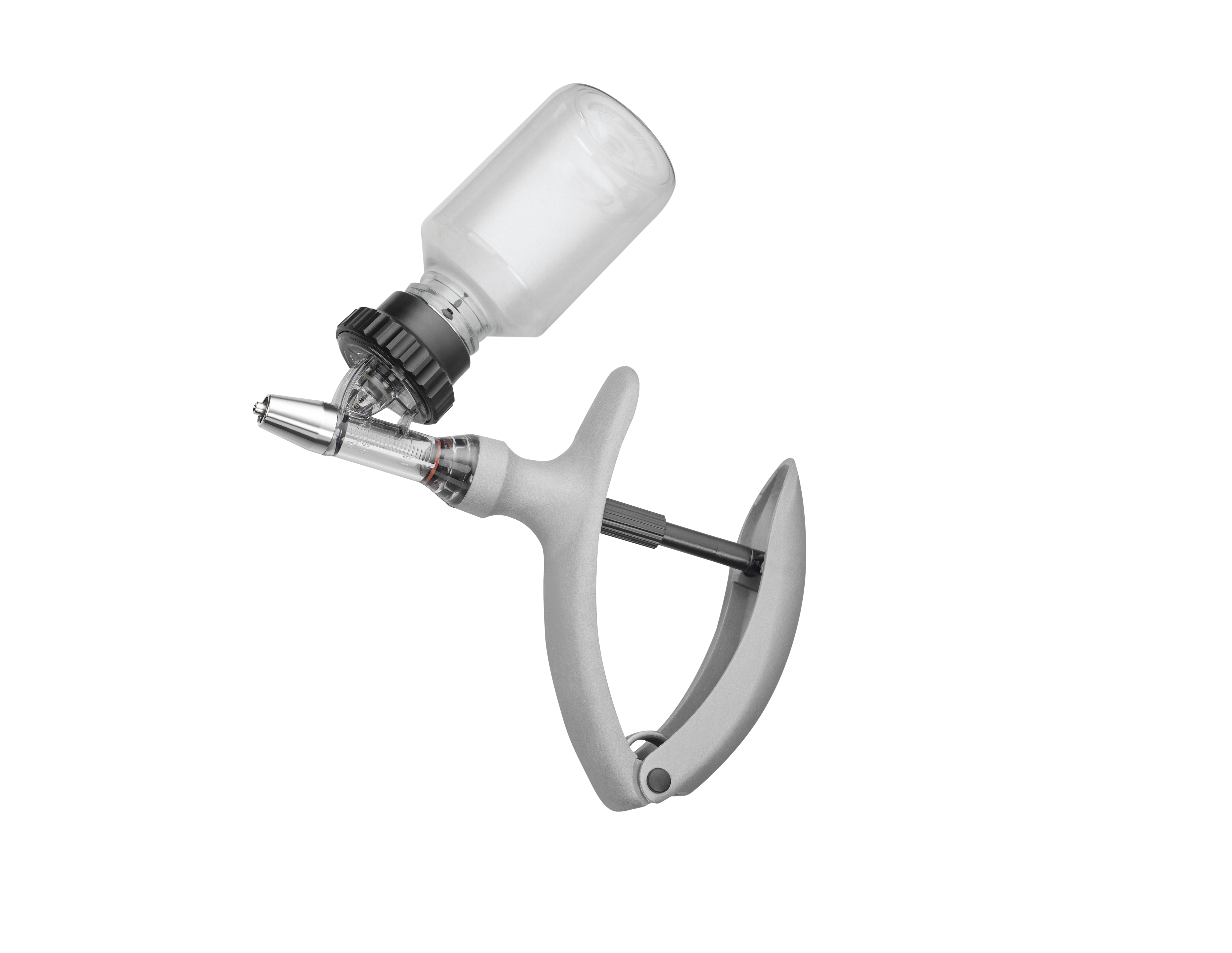 HSW ECO-MATIC®, Luer Lock, syringe with threaded bottle adapter