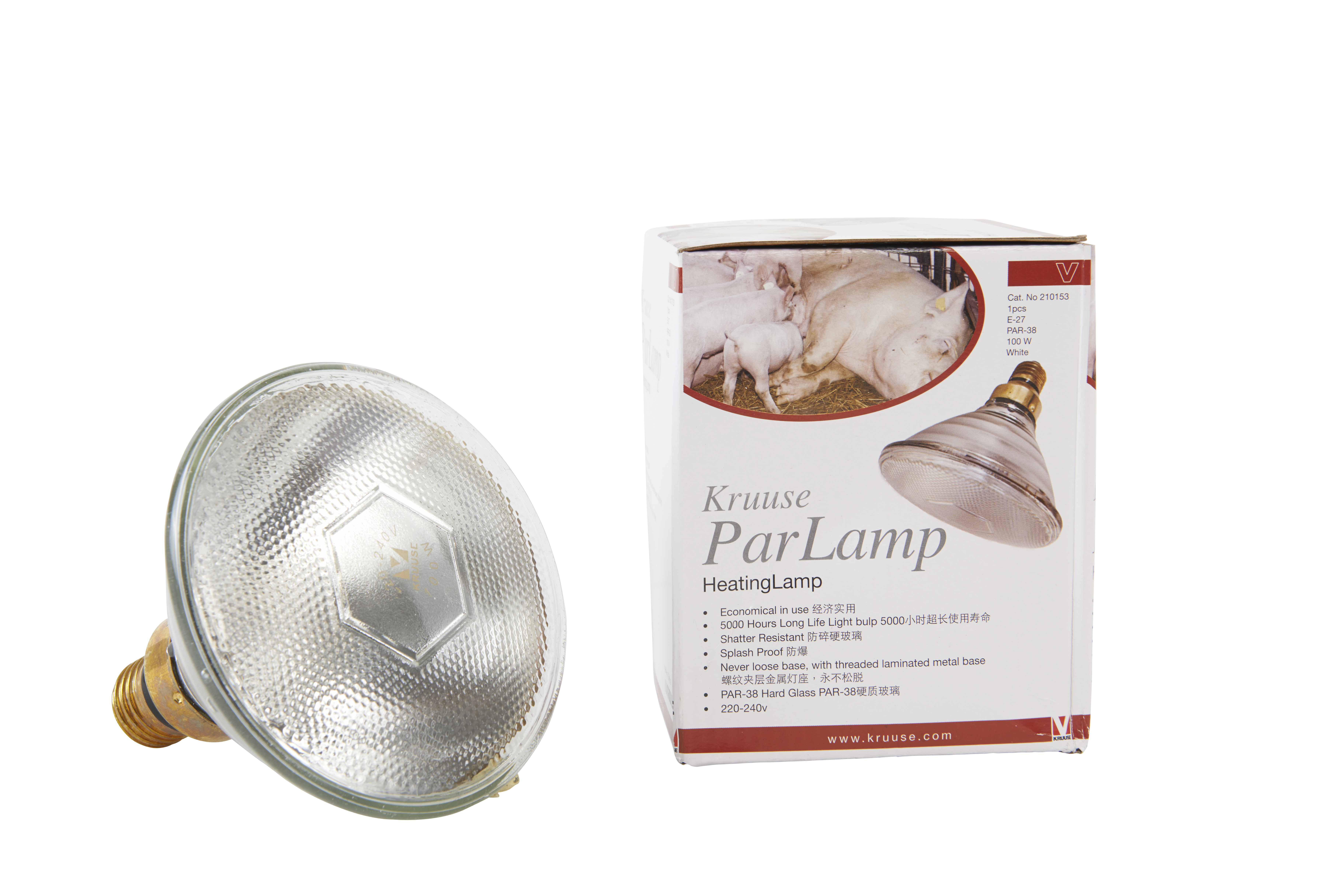 KRUUSE PAR-lamp heating lamp 100 W, transparent, 1/pk