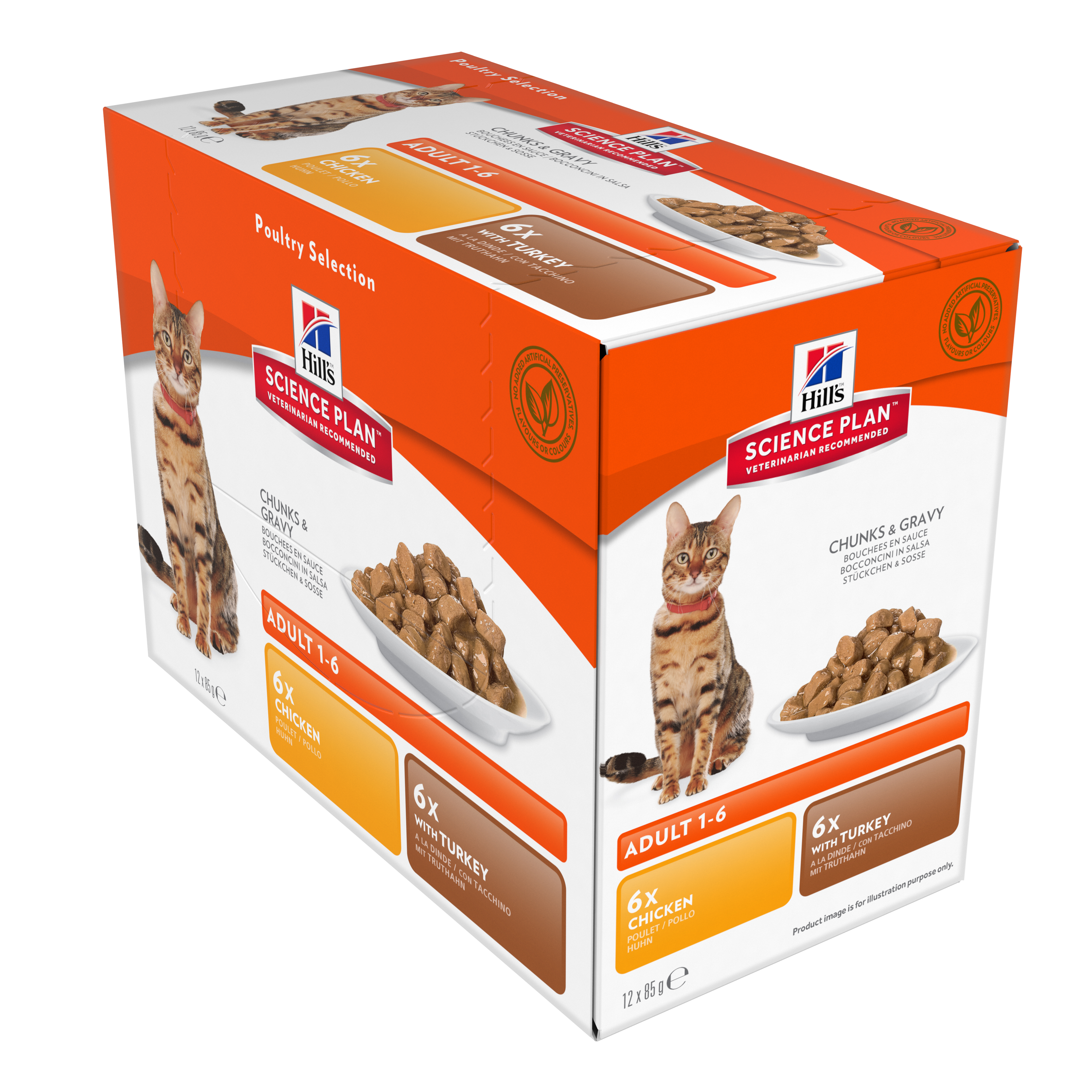 Science Plan Feline Adult Poultry Selection 12 x 85 g