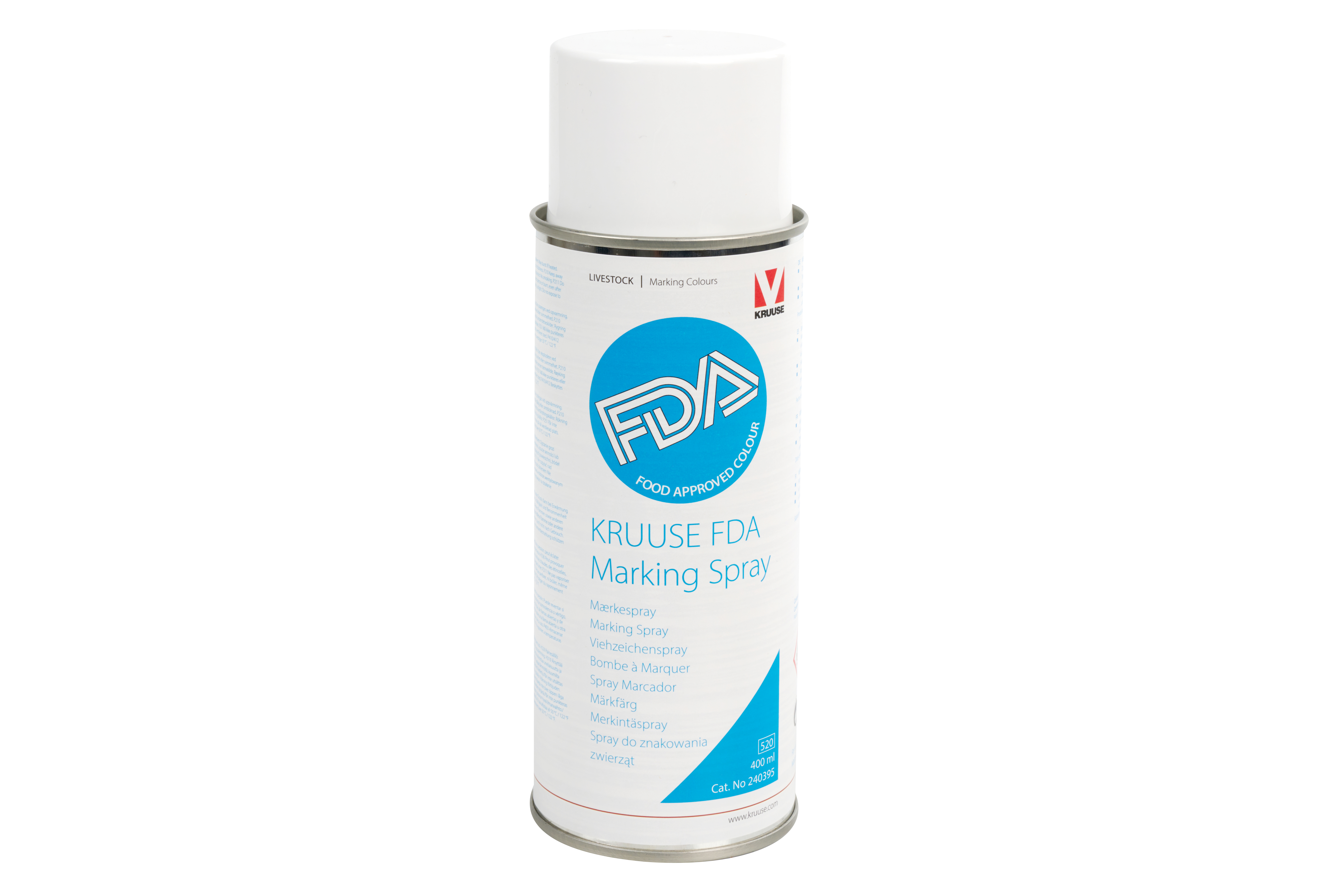 KRUUSE FDA Marking Spray, blue, 400 ml, 12/pk