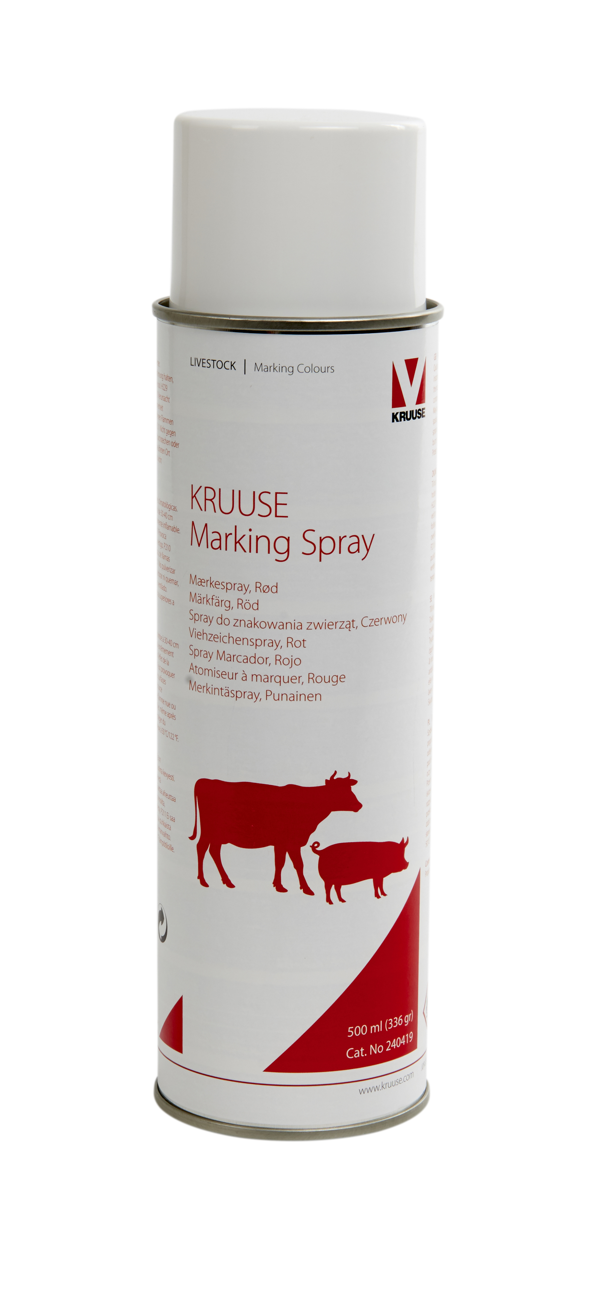 KRUUSE Marking Spray, red, 500 ml, 12/pk