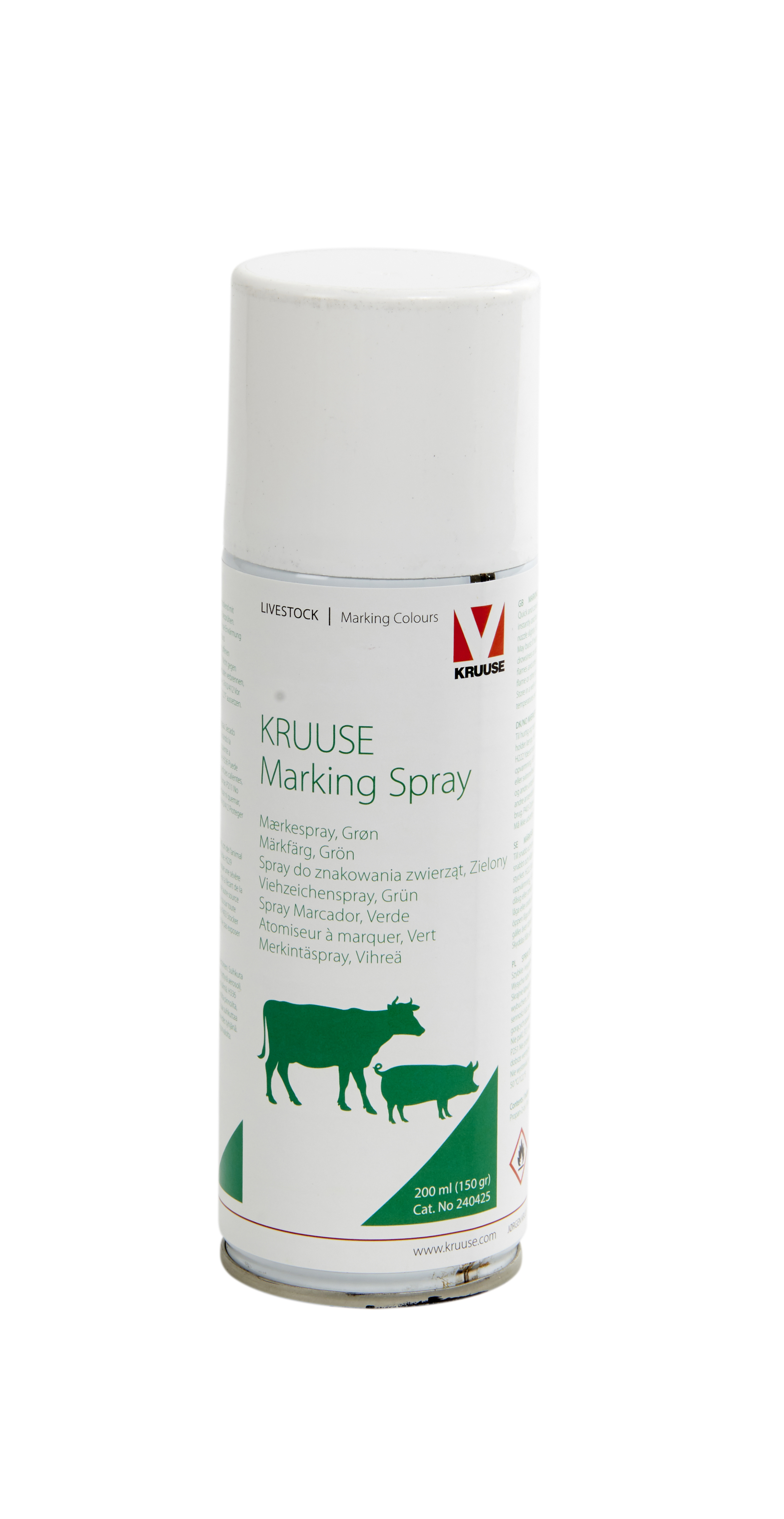 KRUUSE marking spray, green, 200 ml, 12/pk
