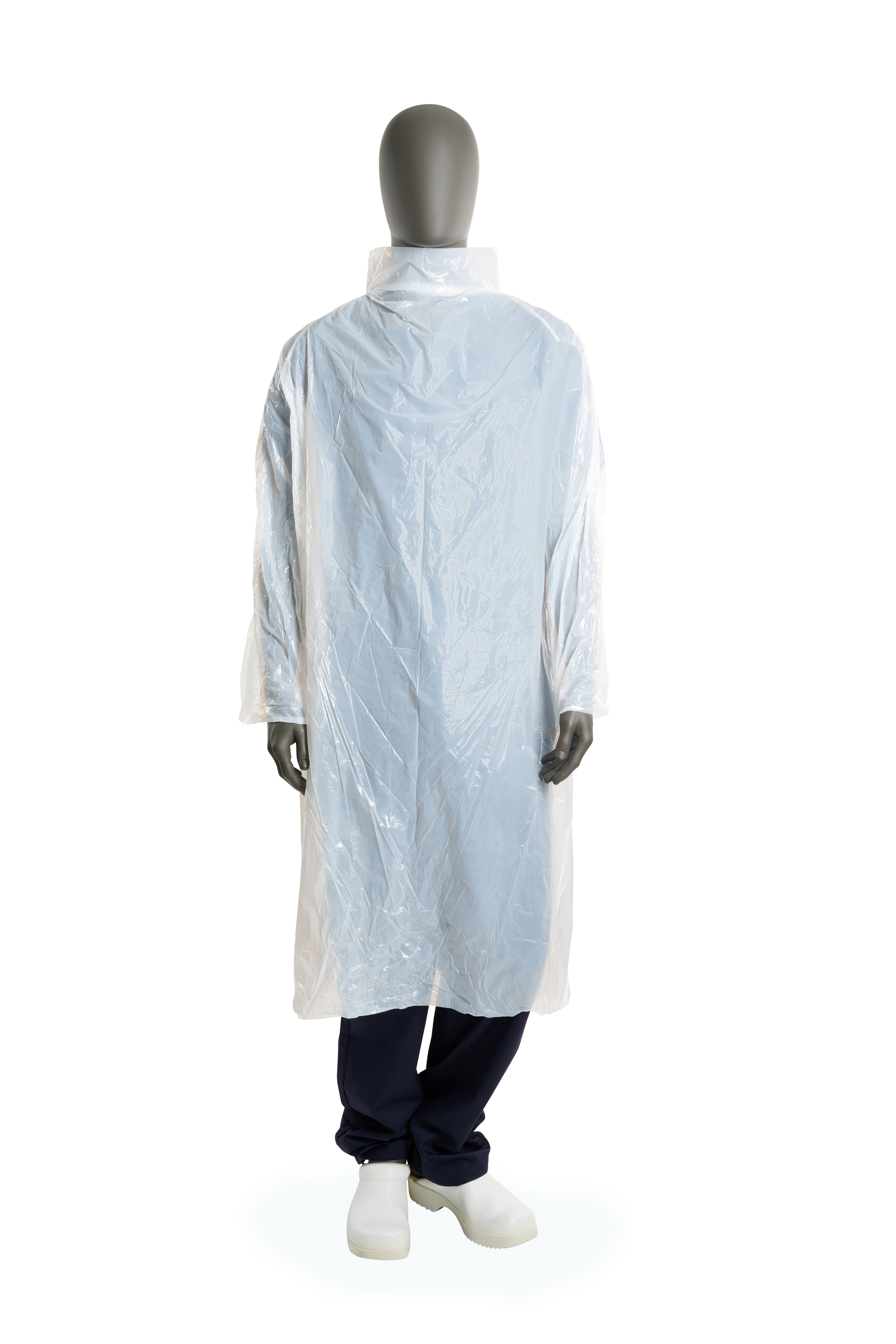 KRUTEX Disposable Gown, white, 120 cm