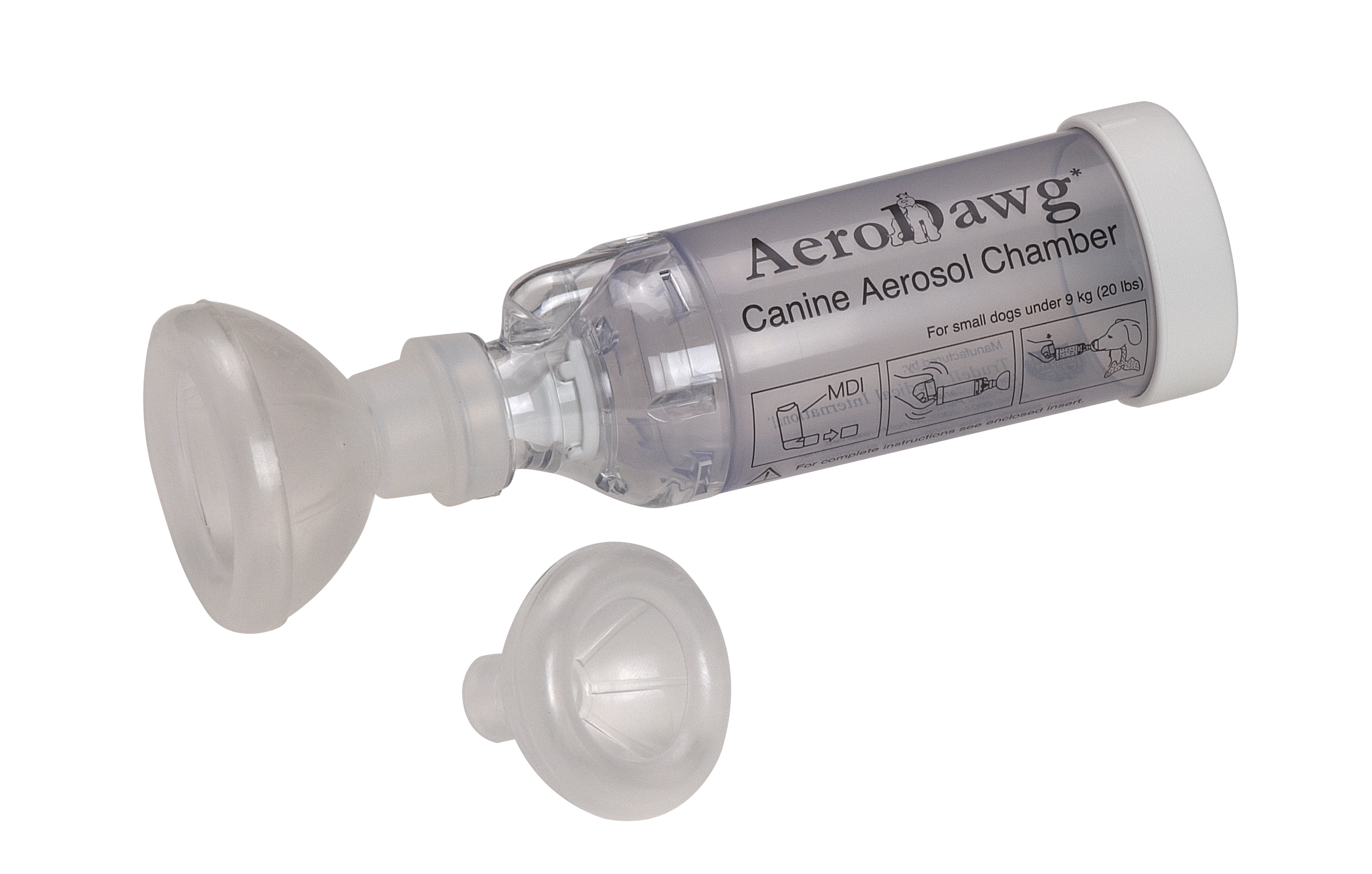 AeroDawg Canine Aerosol inhalasjonsmaske, small