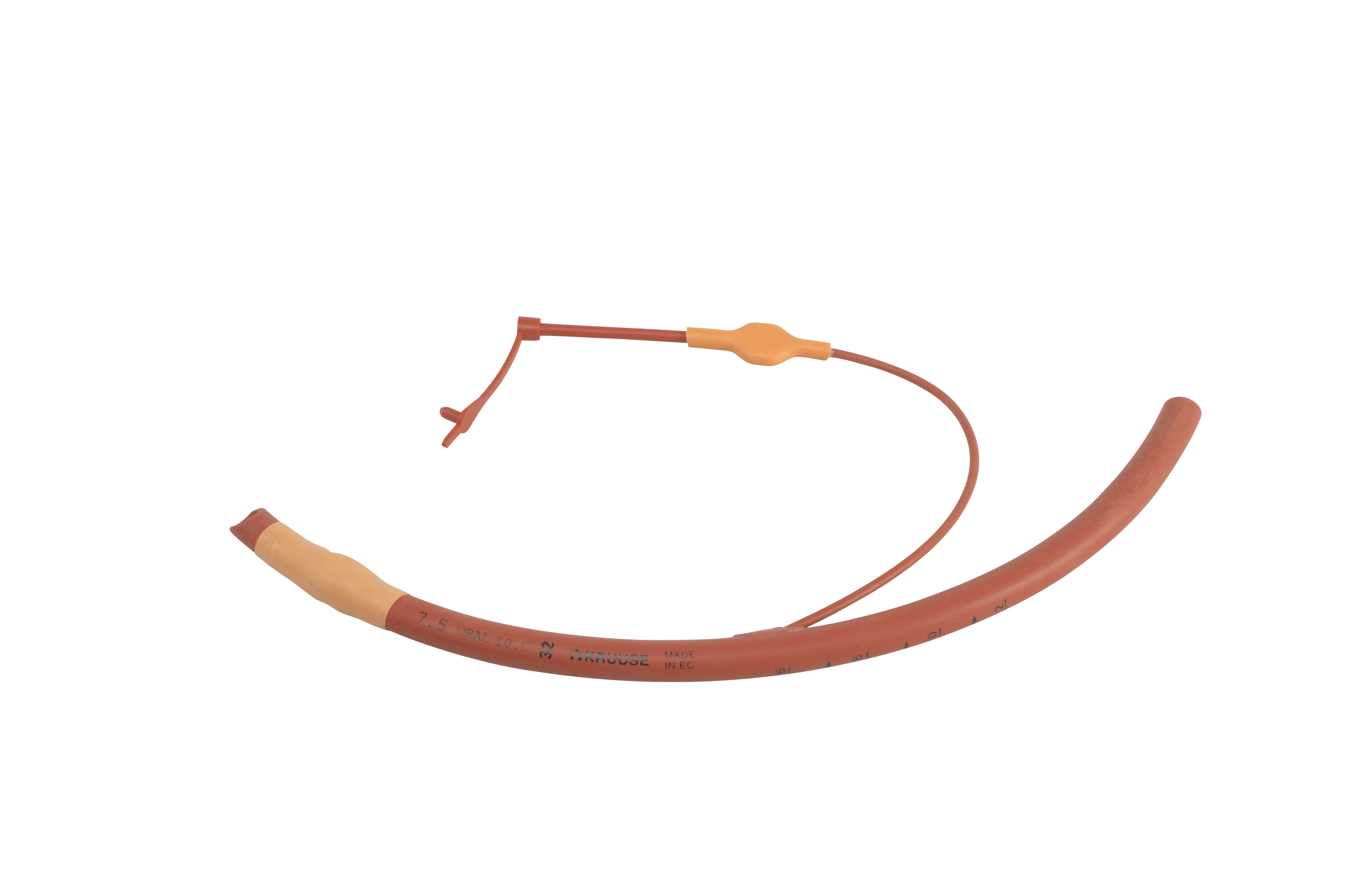 KRUUSE Endotracheal Catheter, with cuff, ID 7.5 mm, OD 10.5 mm, 31 Fr x 31 cm (12.2'')