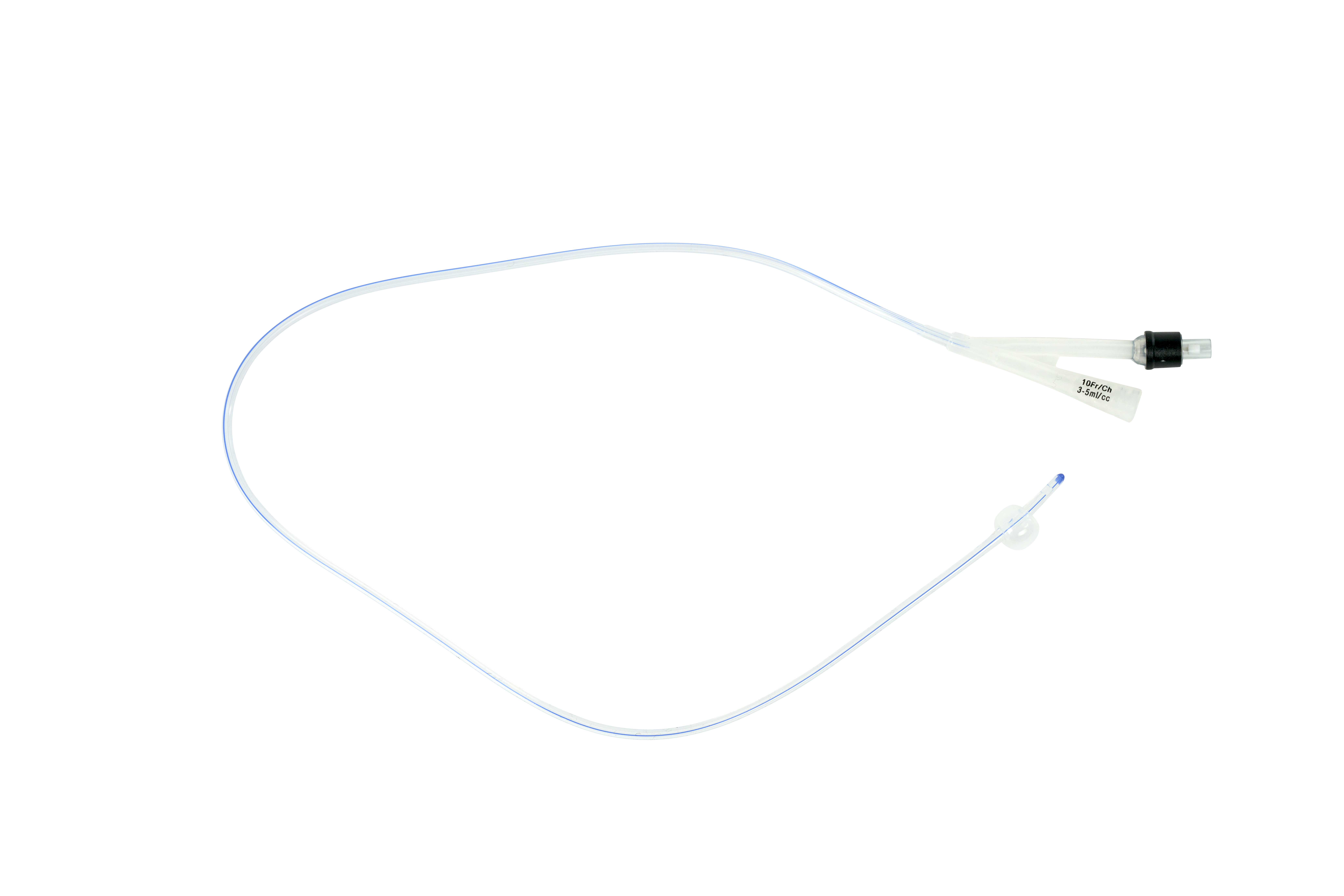 BUSTER Foley Catheter, Silicone, 10 Fr x 28”, 3.3 mm x 70 cm, 5/pk
