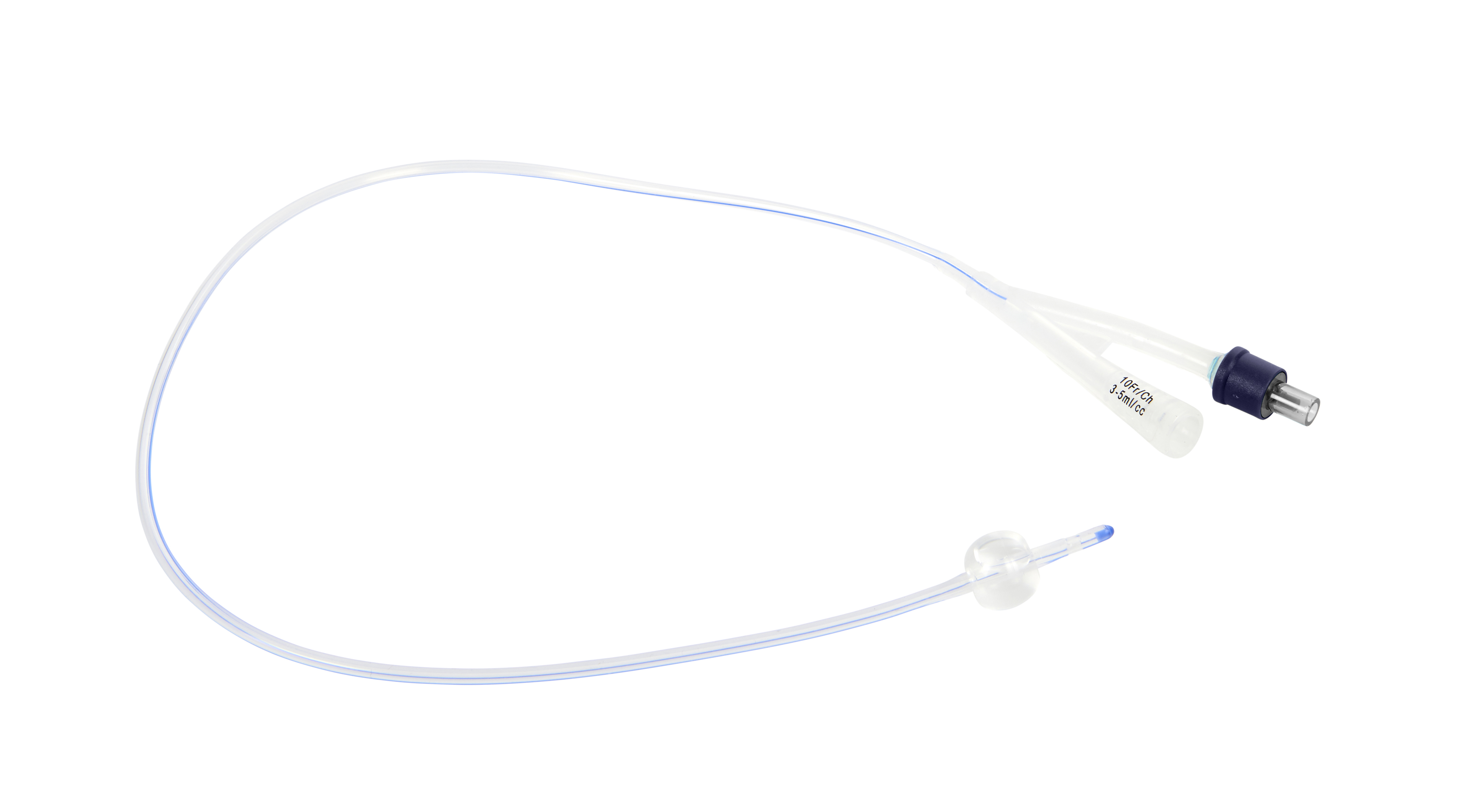 BUSTER Foley Catheter, Silicone, 10 Fr x 22”, 3.3 mm x 55 cm, 5/pk
