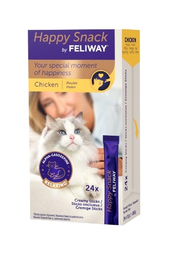 Feliway Happy Snack Display, Kylling, 1 eske á 24 sticks