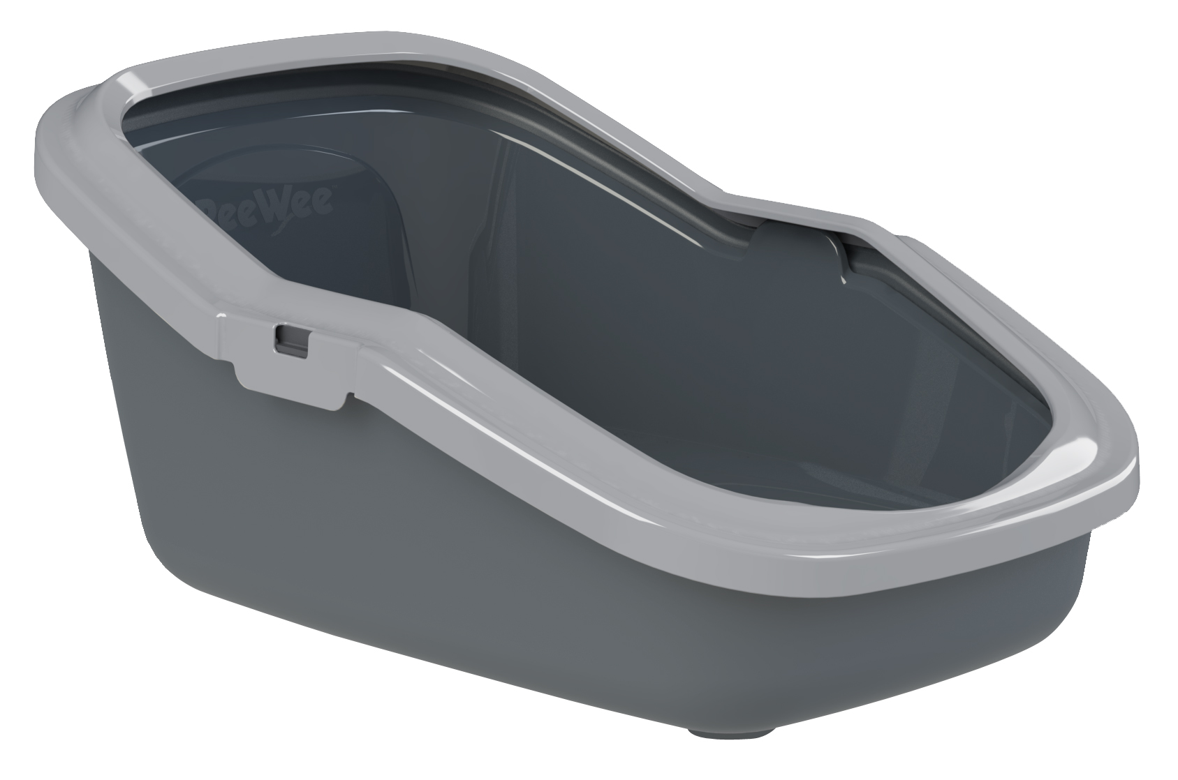 PeeWee EcoMinor cat tray, antracit grey/light grey