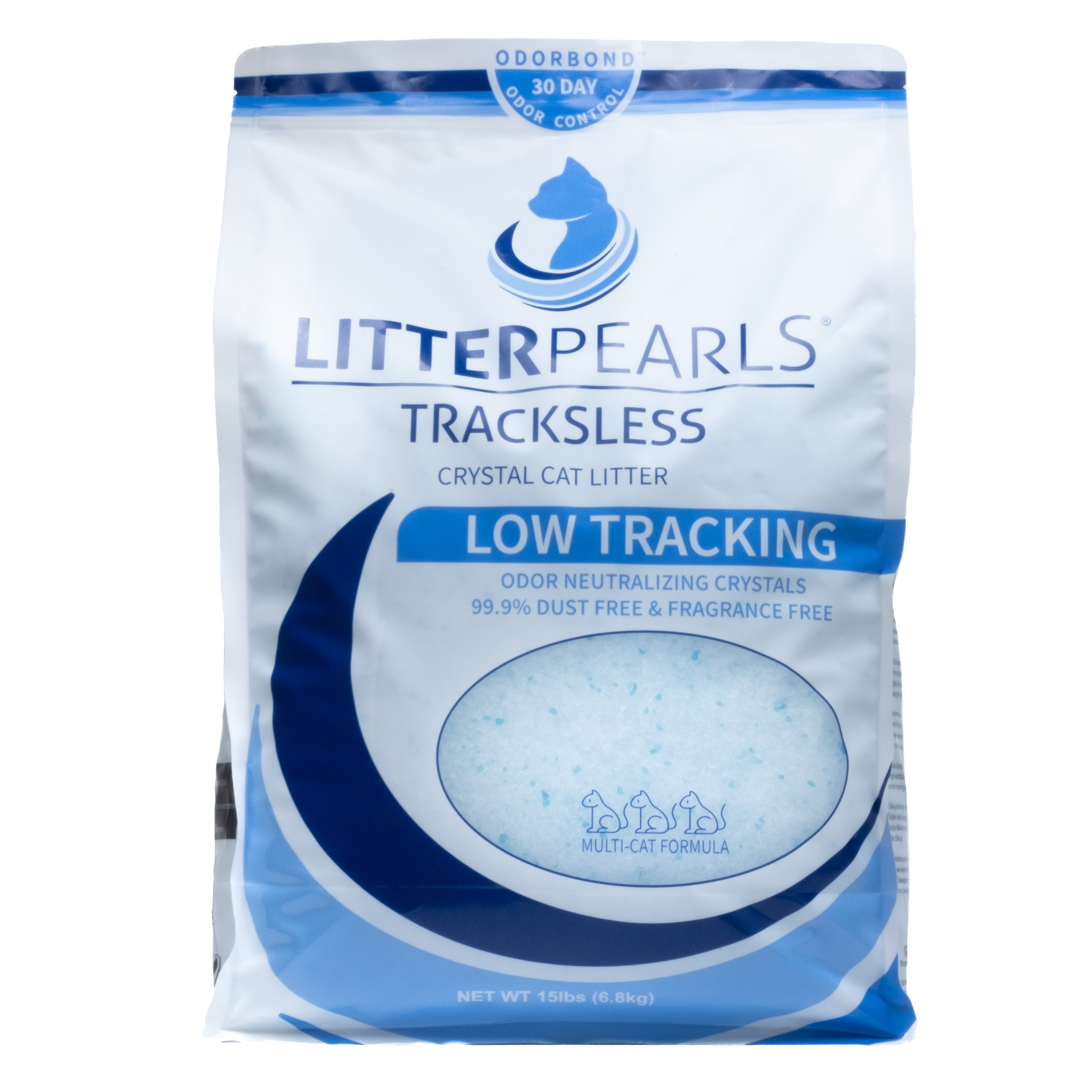 LitterPearls Trackless Kattsand, 6,8 kg, 1 st